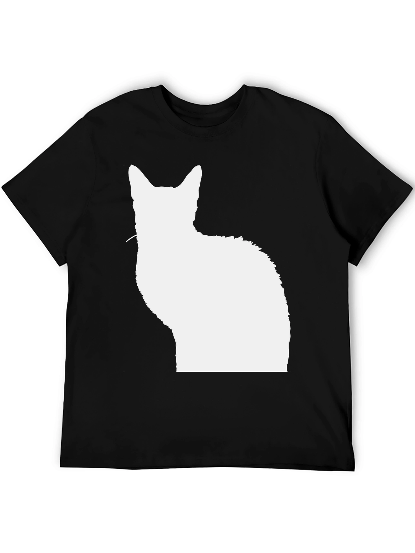 Cat Silhouette Black T-Shirt