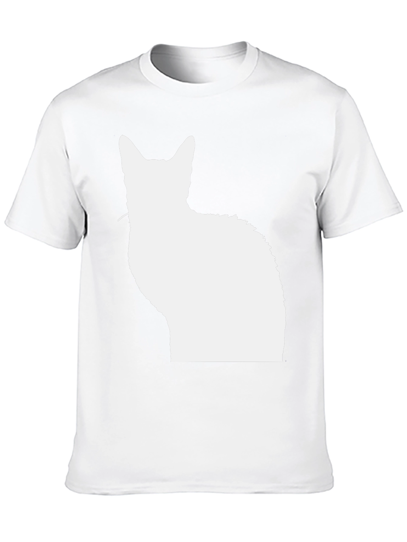 Cat Silhouette Black T-Shirt