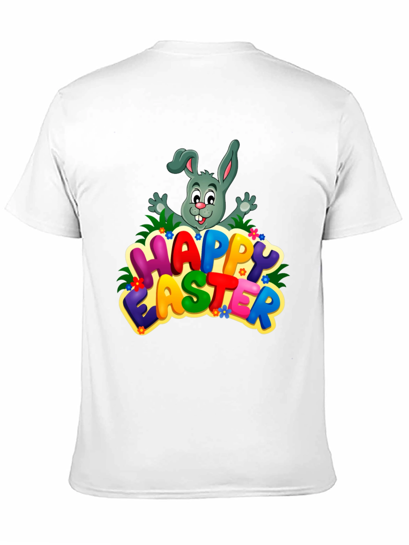Happy Easter Bunny Graphic Tee - Festive Holiday Shirt