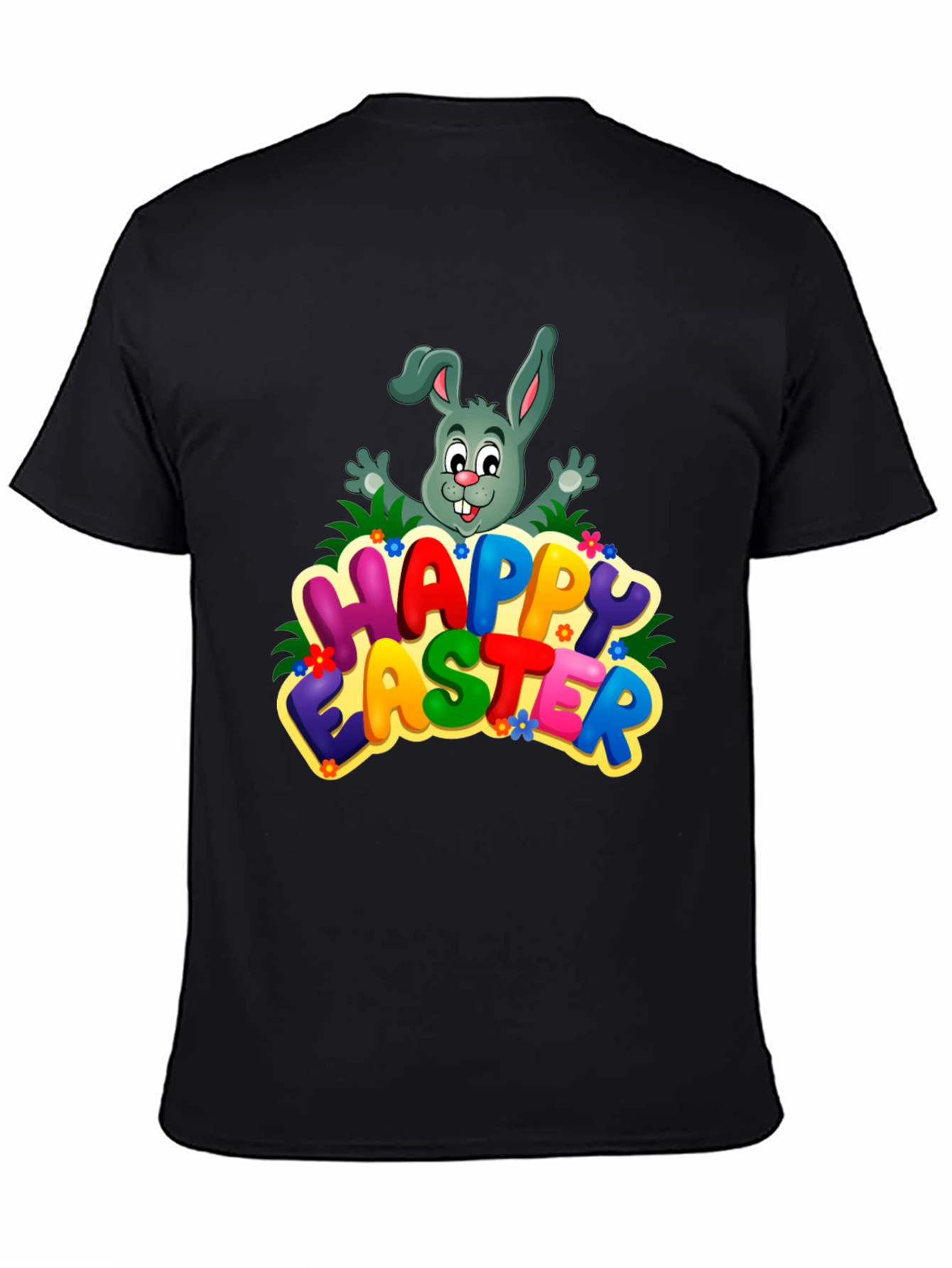 Happy Easter Bunny Graphic Tee - Festive Holiday Shirt