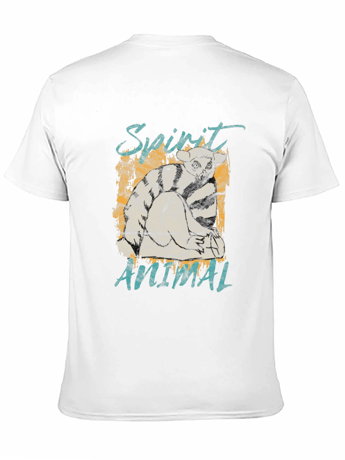 Spirit Animal Lemur Graphic Print T-Shirt