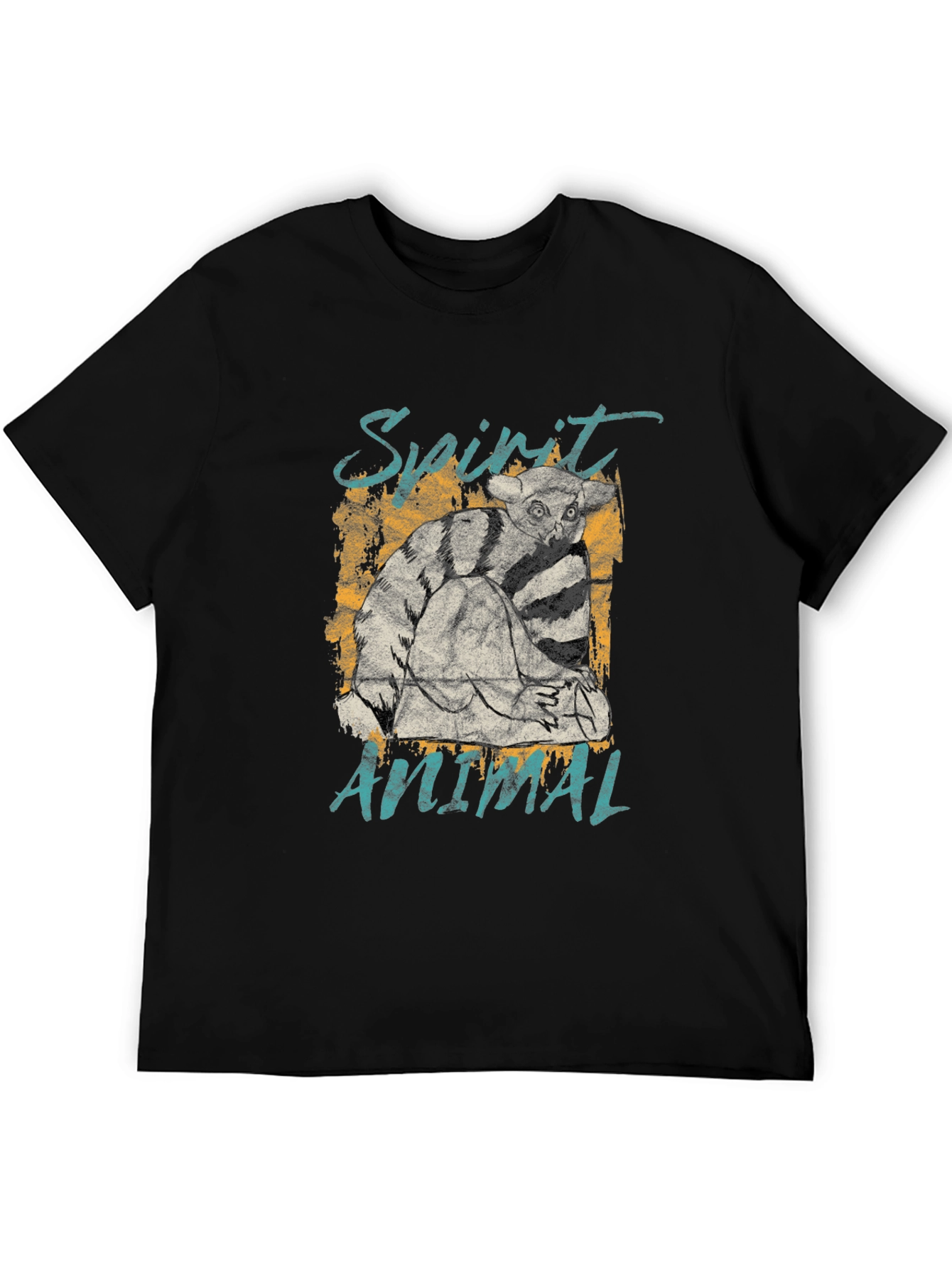 Spirit Animal Lemur Graphic Print T-Shirt