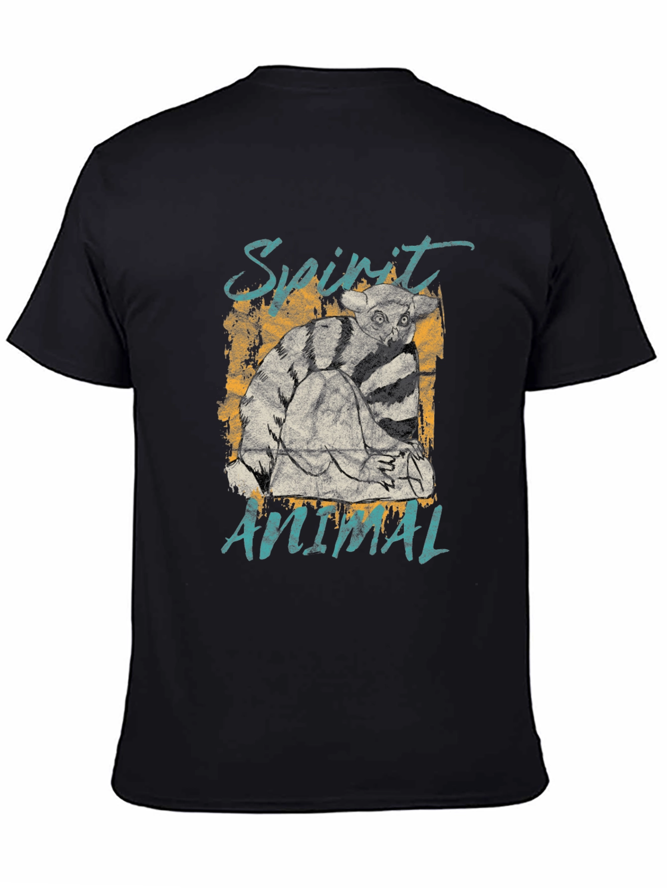 Spirit Animal Lemur Graphic Print T-Shirt