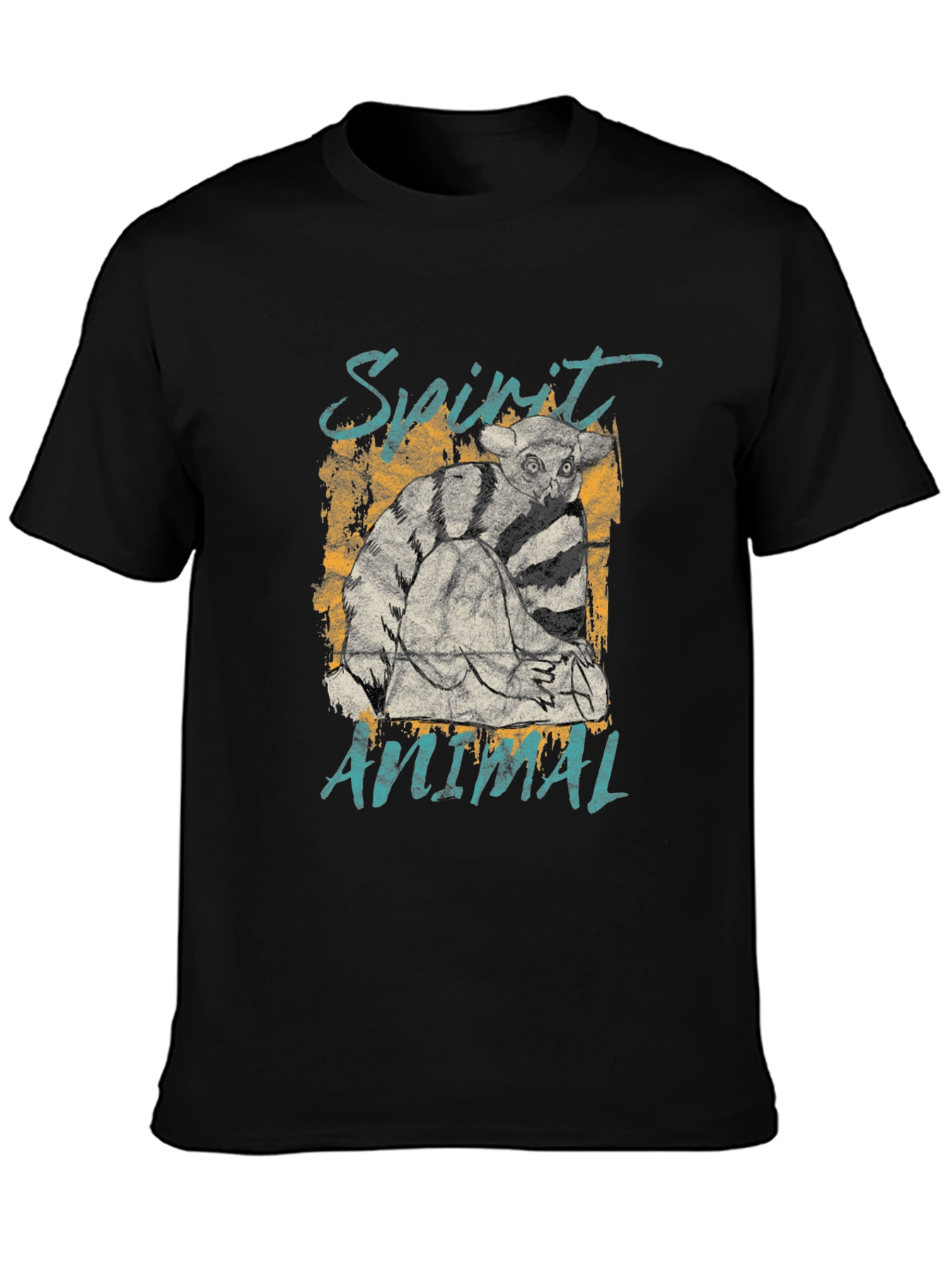 Spirit Animal Lemur Graphic Print T-Shirt