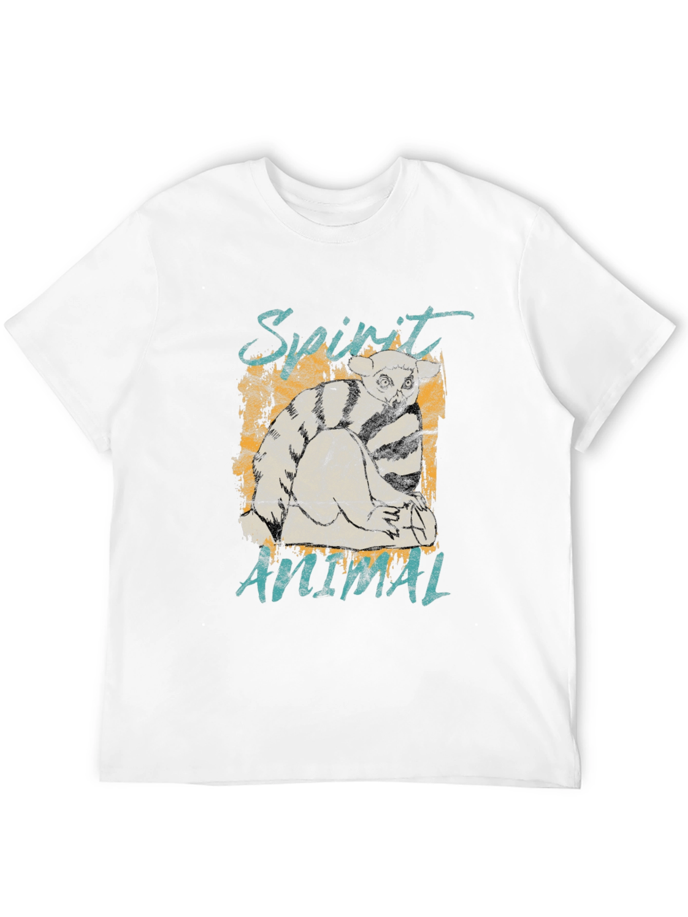 Spirit Animal Lemur Graphic Print T-Shirt
