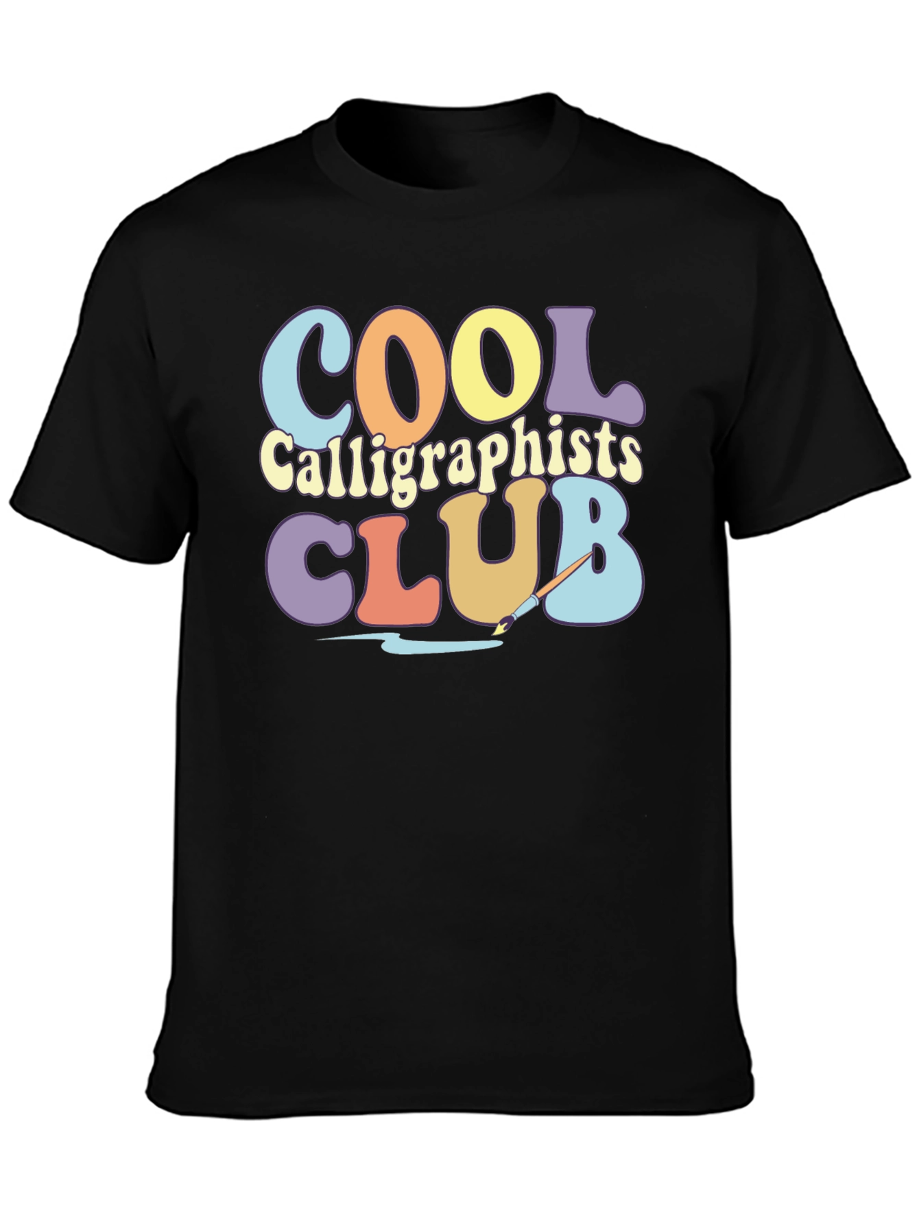 Cool Calligraphists Club Retro T-Shirt
