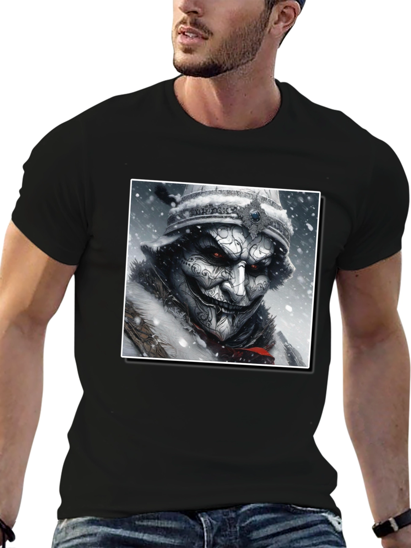 Winter Warrior Graphic Tee - Black