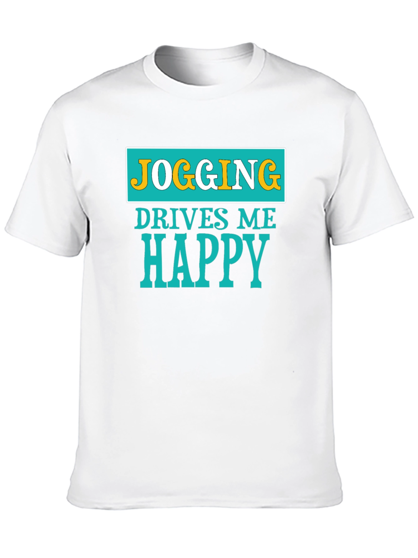 Jogging Drives Me Happy Graphic T-Shirt