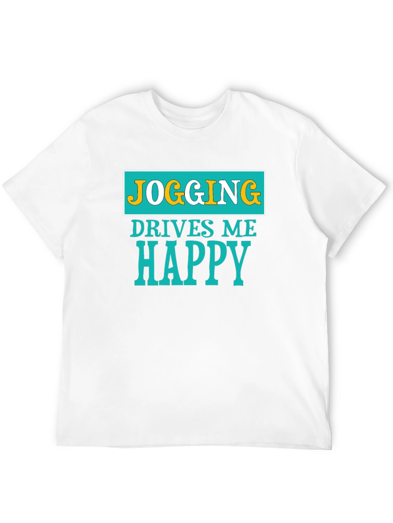 Jogging Drives Me Happy Graphic T-Shirt