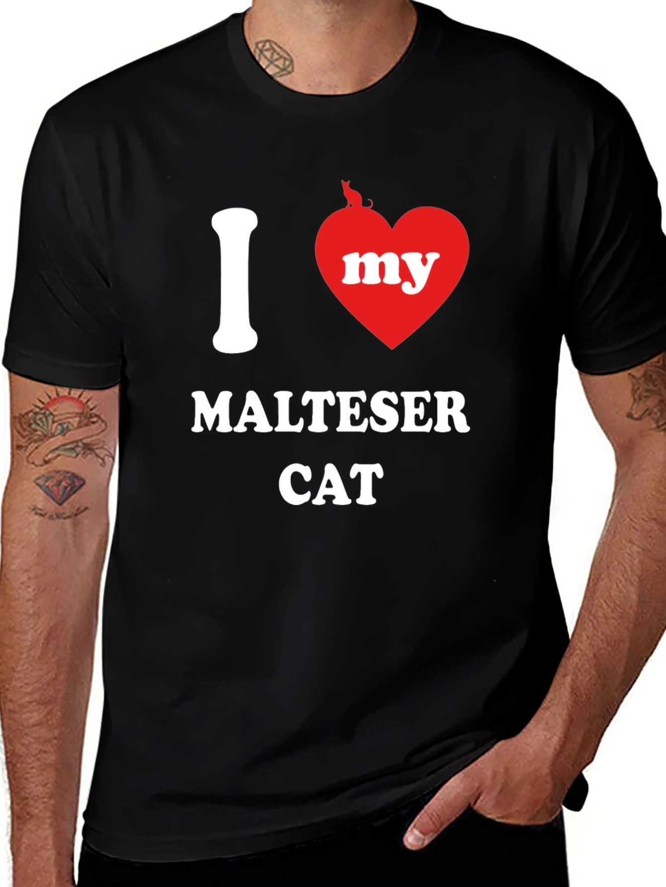 I Heart My Maltese Cat T-Shirt