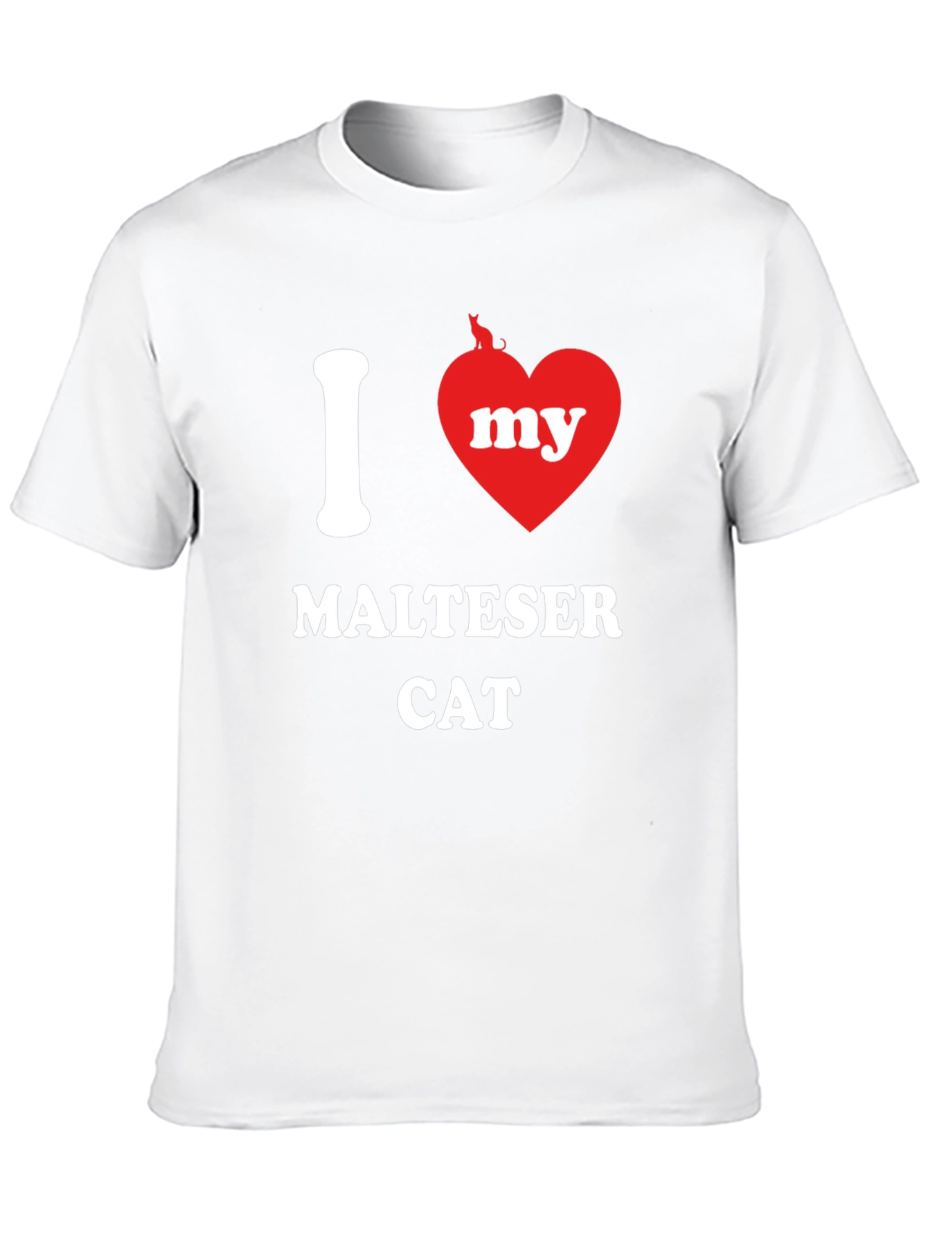 I Heart My Maltese Cat T-Shirt