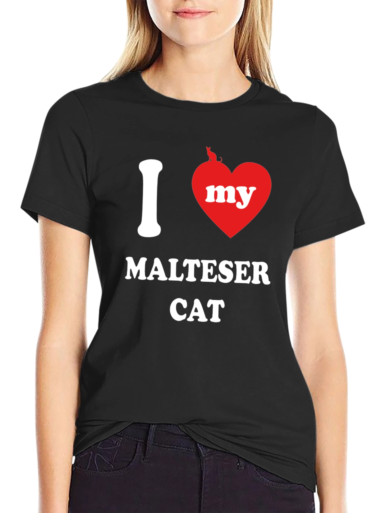 I Heart My Maltese Cat T-Shirt