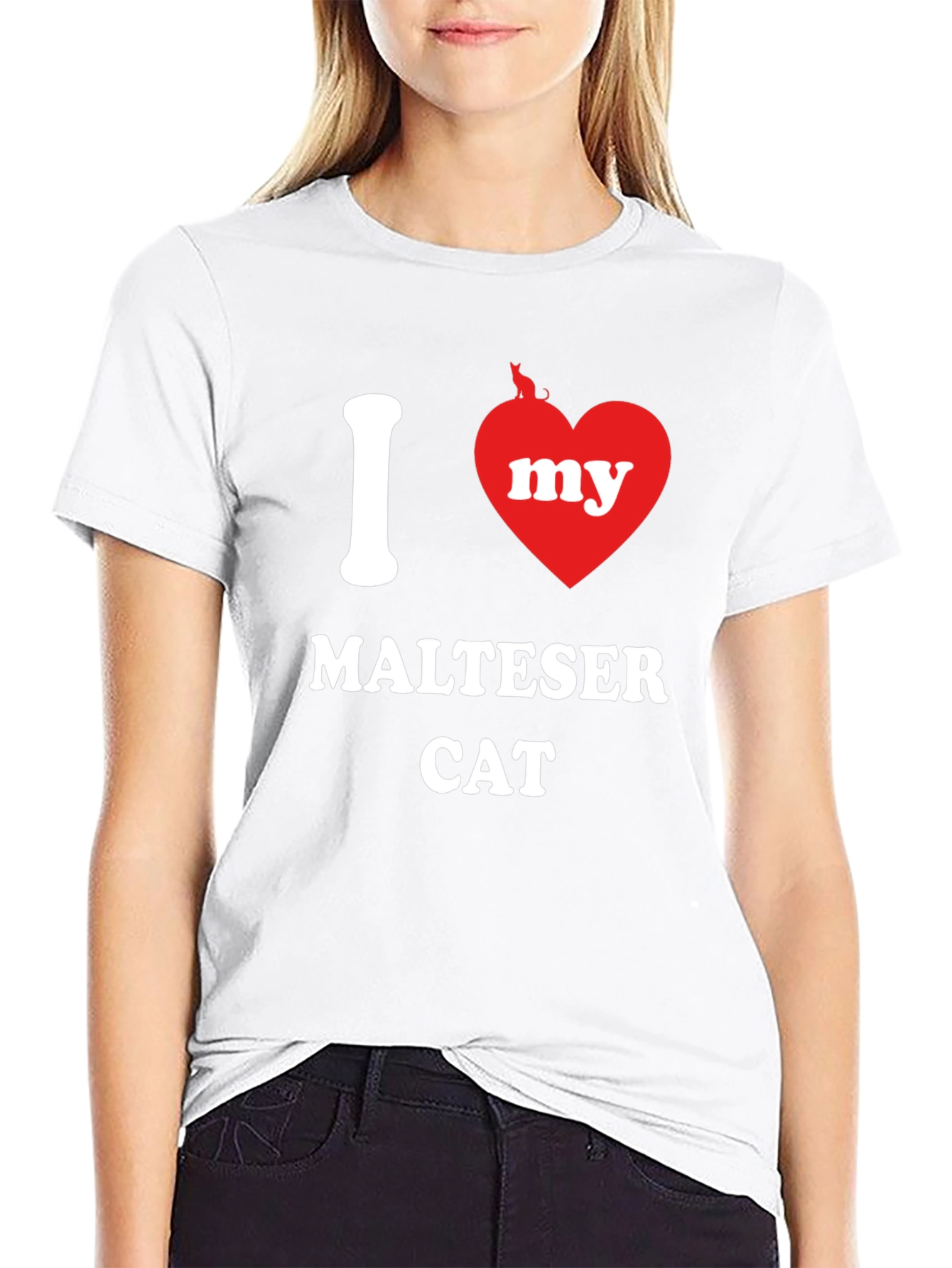 I Heart My Maltese Cat T-Shirt
