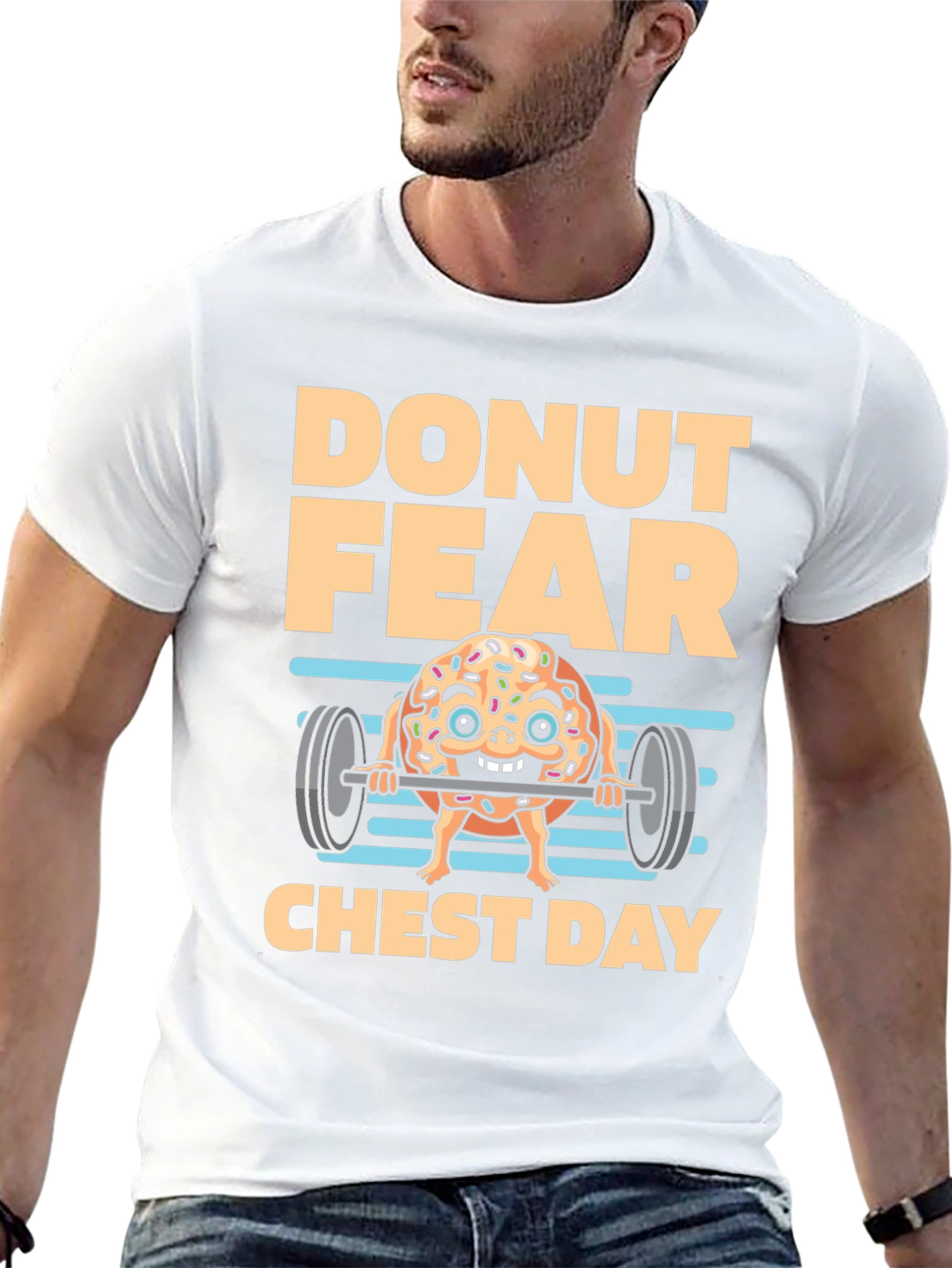 Donut Fear Chest Day T-Shirt
