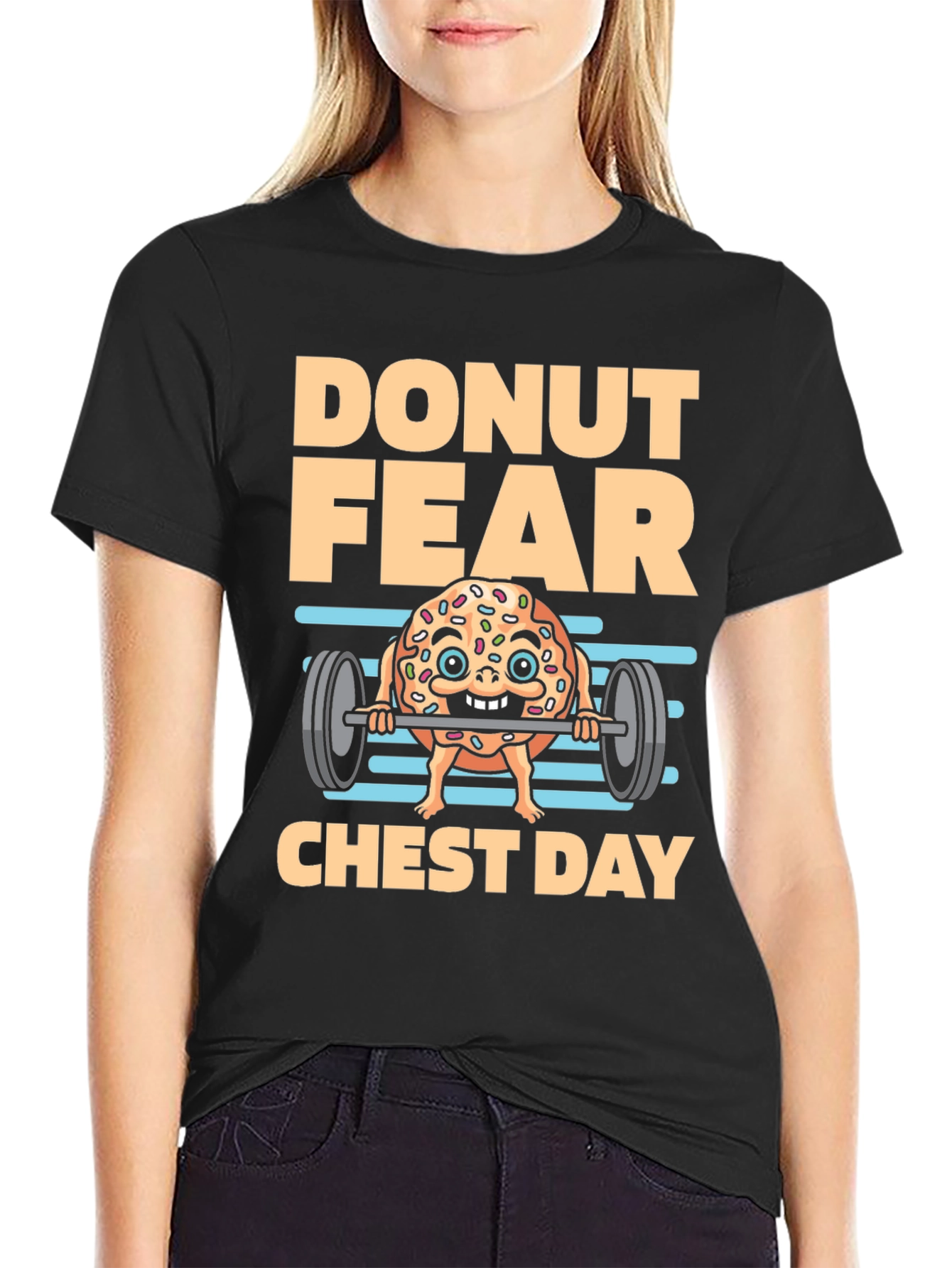 Donut Fear Chest Day T-Shirt