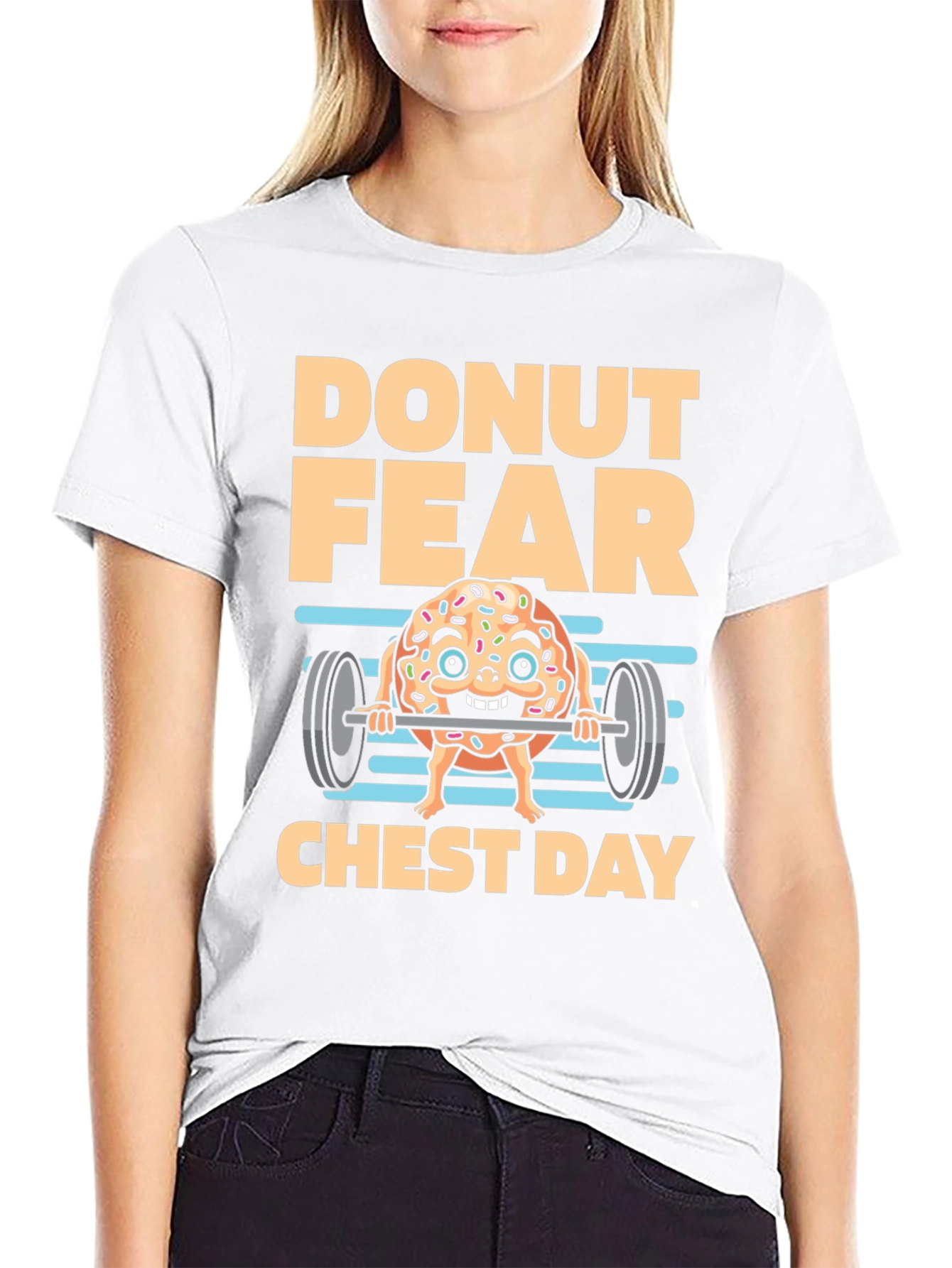 Donut Fear Chest Day T-Shirt