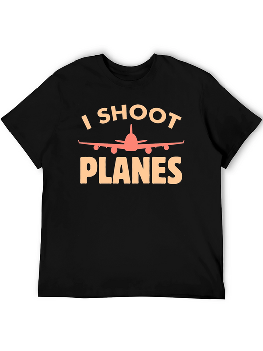 I Shoot Planes T-Shirt - Aviation Photography Tee