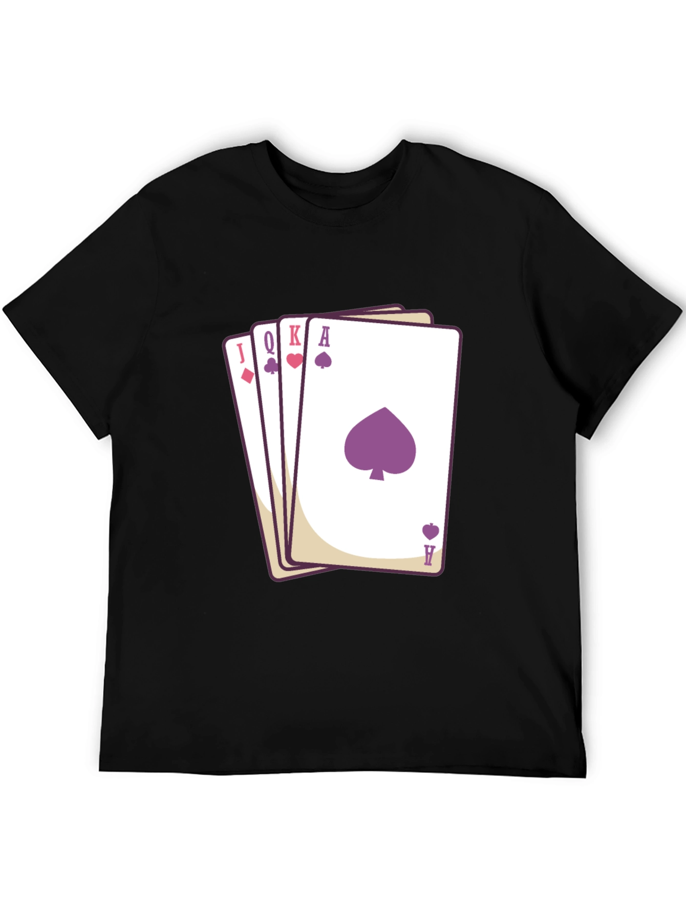 Poker Hand T-Shirt - Spade Heart Diamond
