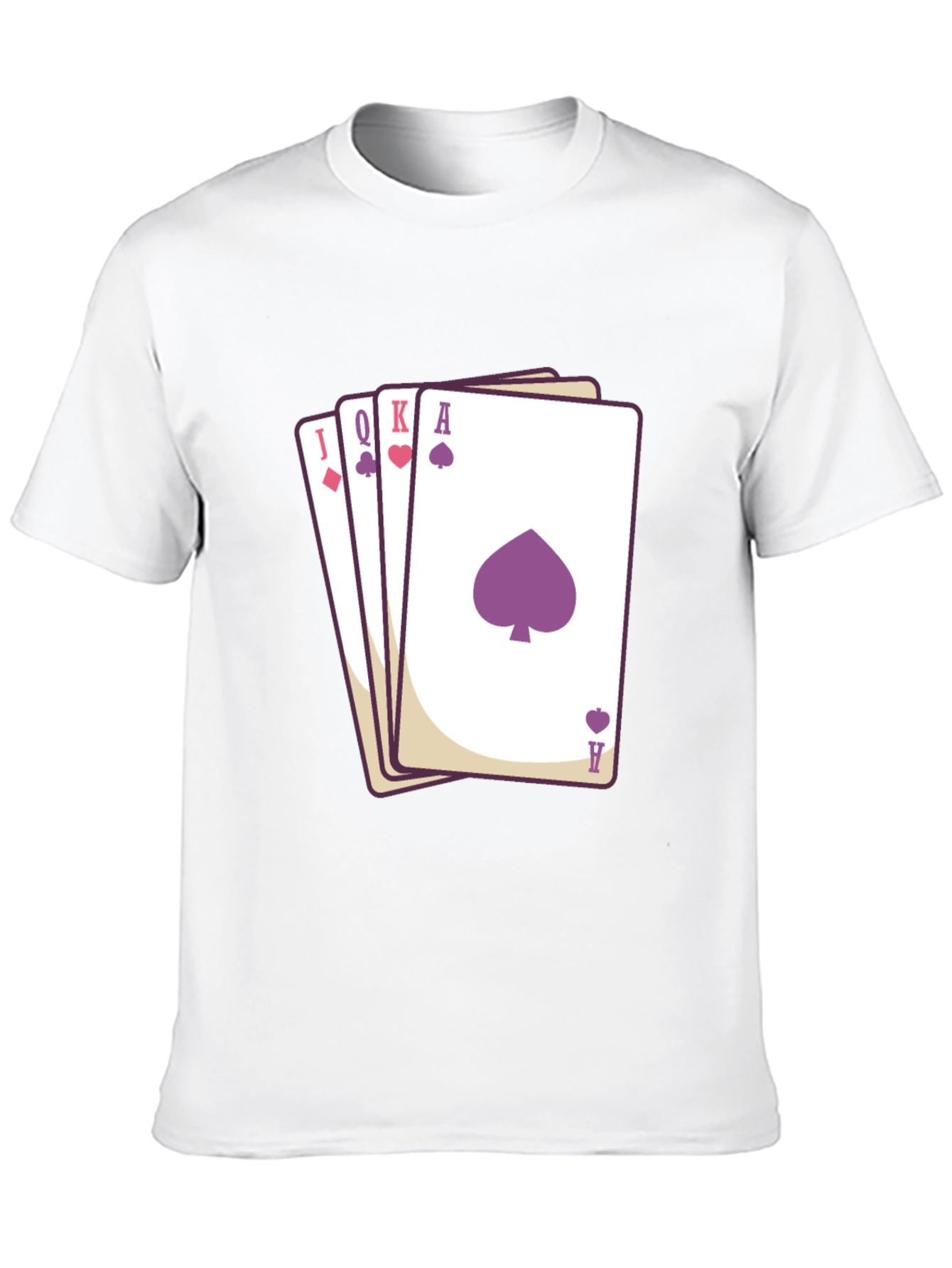 Poker Hand T-Shirt - Spade Heart Diamond