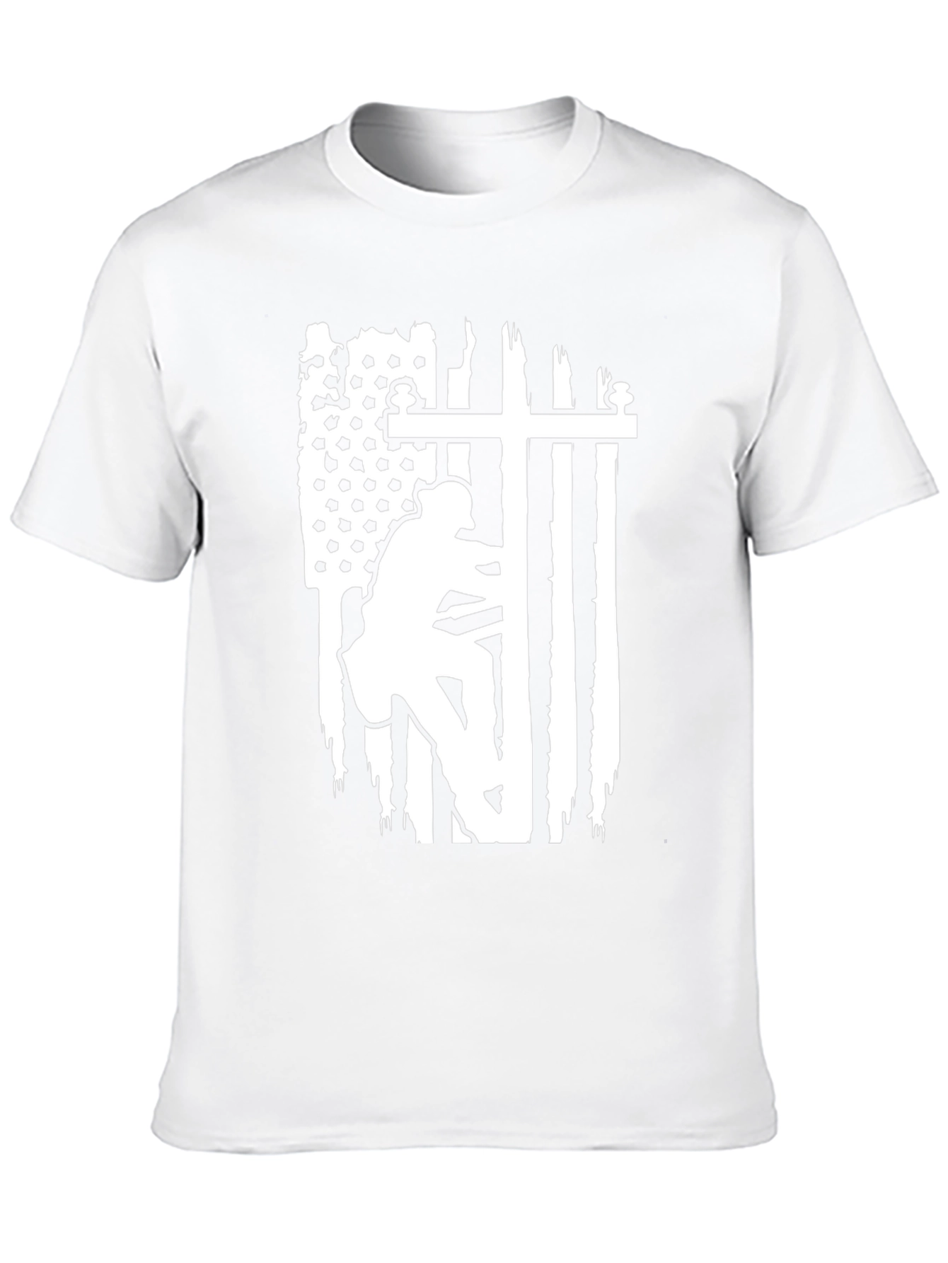 Lineman American Flag Graphic T-Shirt - Black