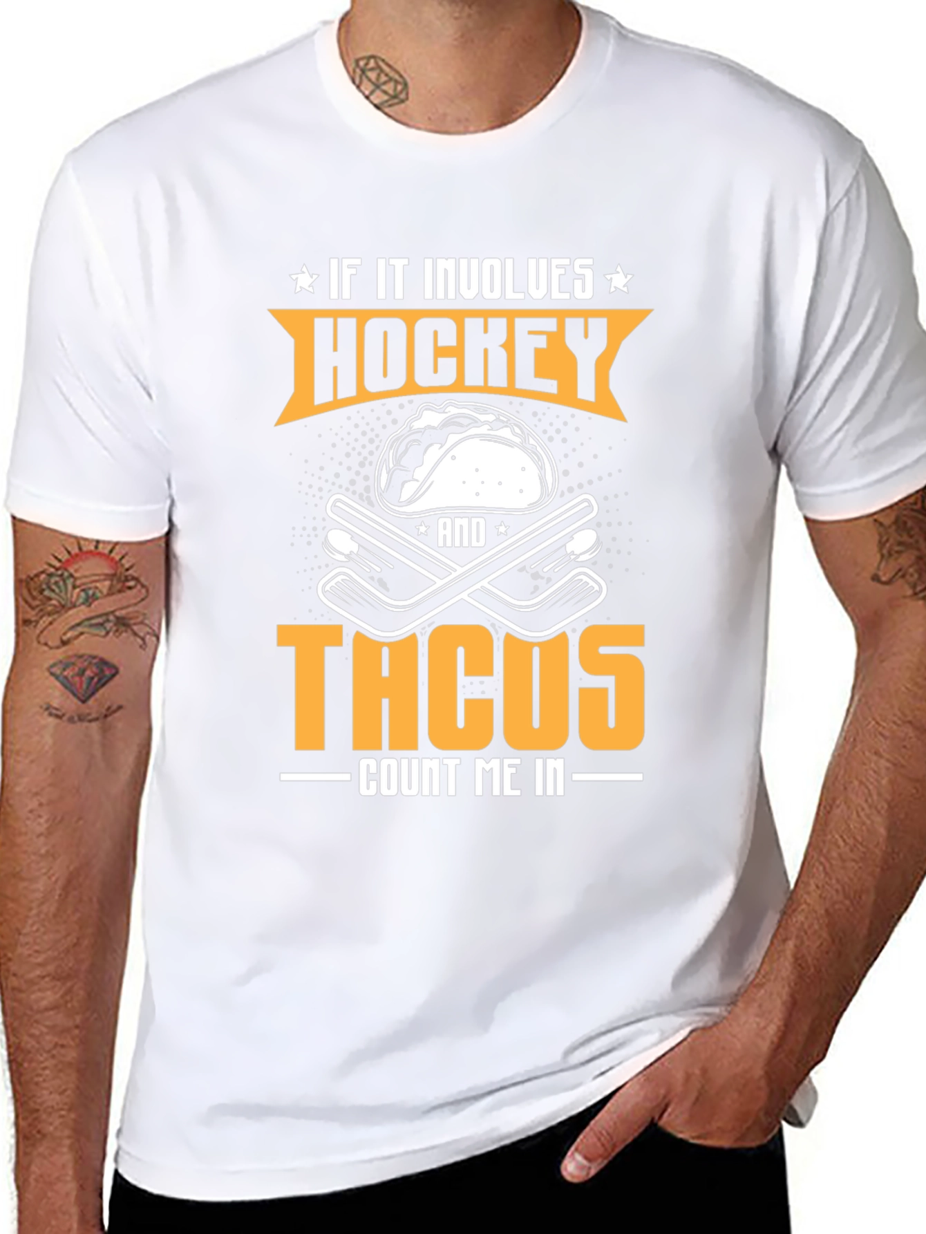 Hockey & Tacos Graphic Tee - Count Me In!