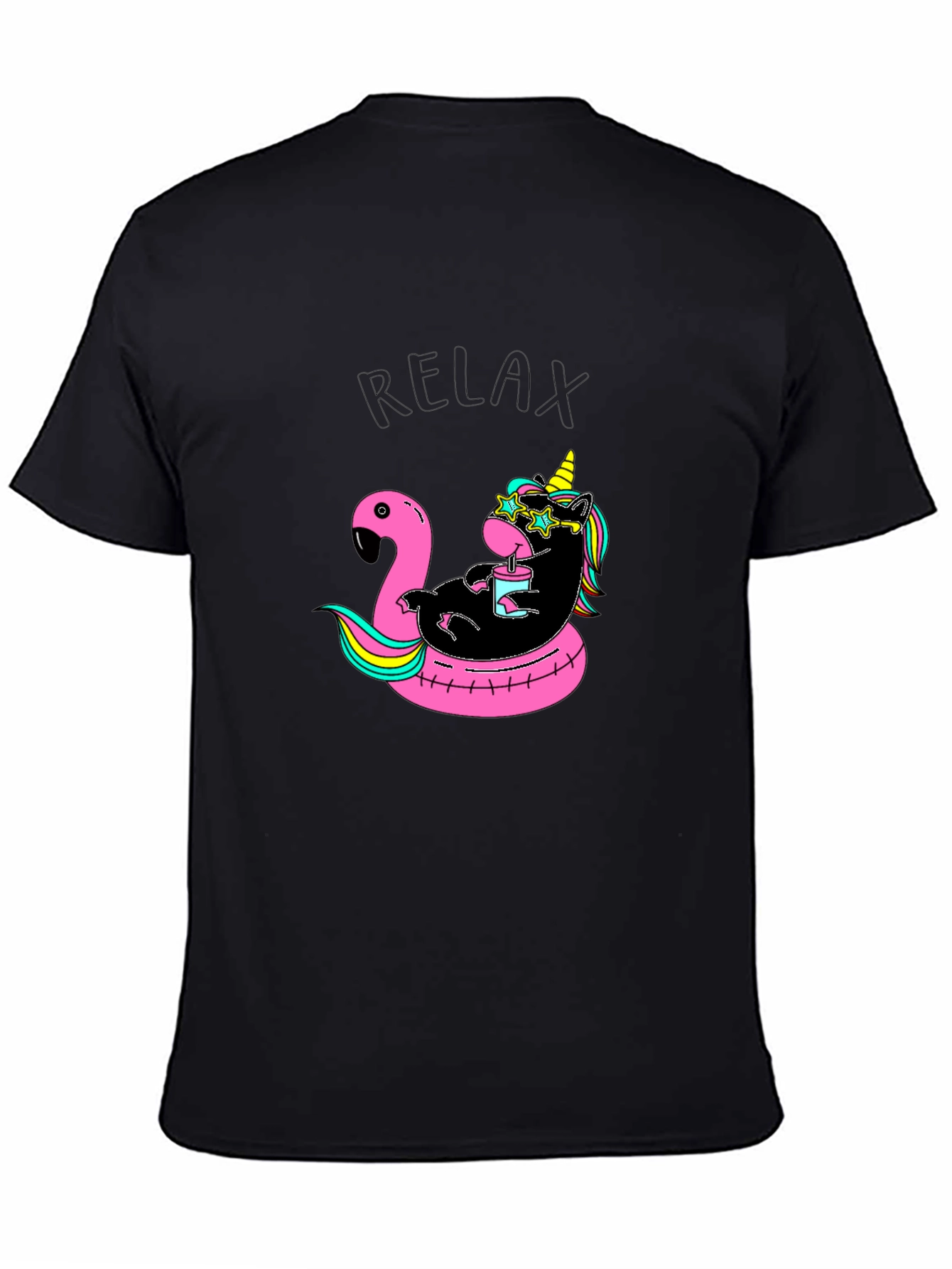 Relaxing Unicorn Flamingo Pool Float T-Shirt