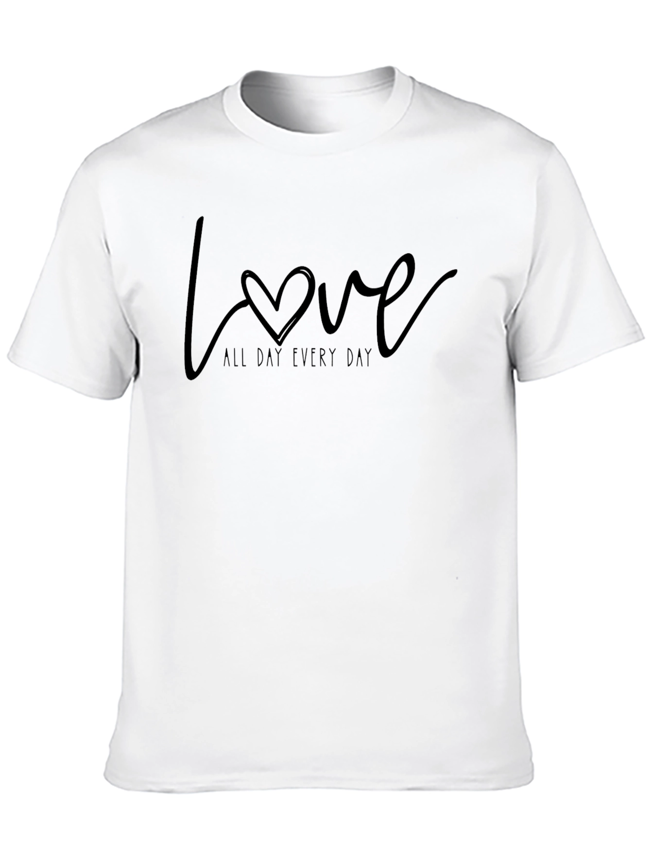 Love All Day Everyday Black Graphic Tee