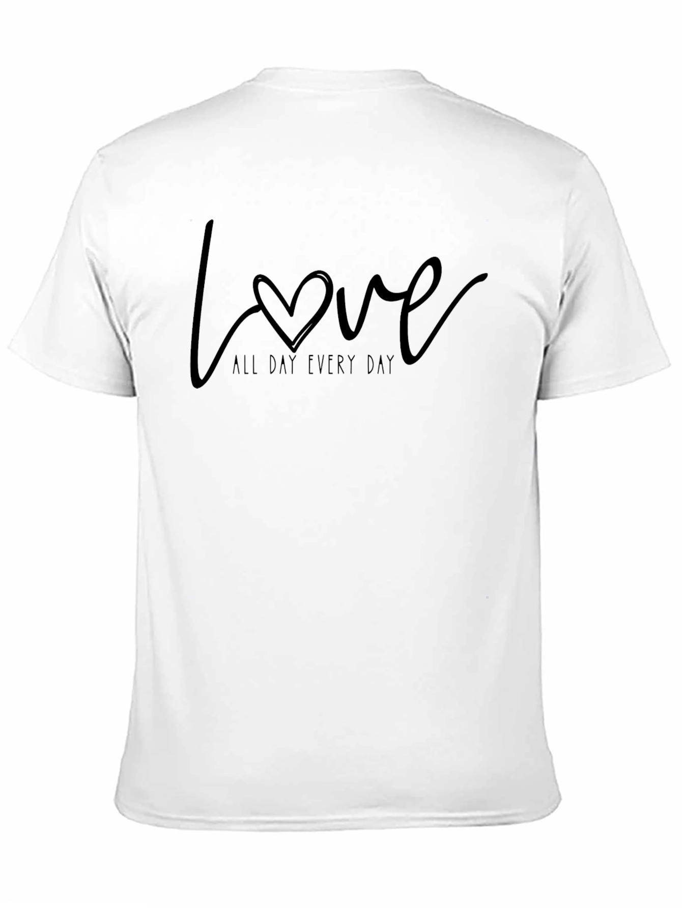 Love All Day Everyday Black Graphic Tee
