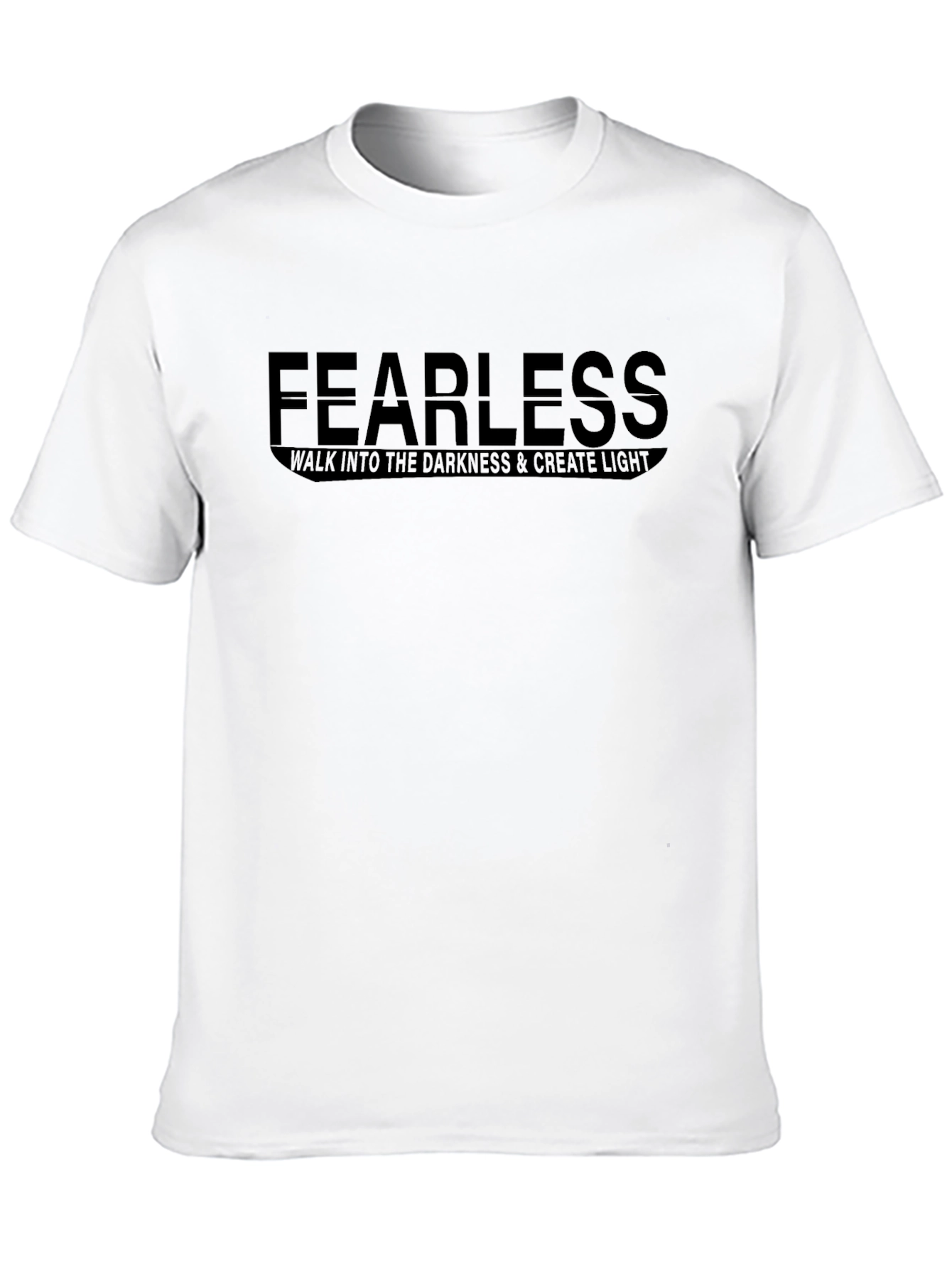 Fearless Graphic Print Black T-Shirt