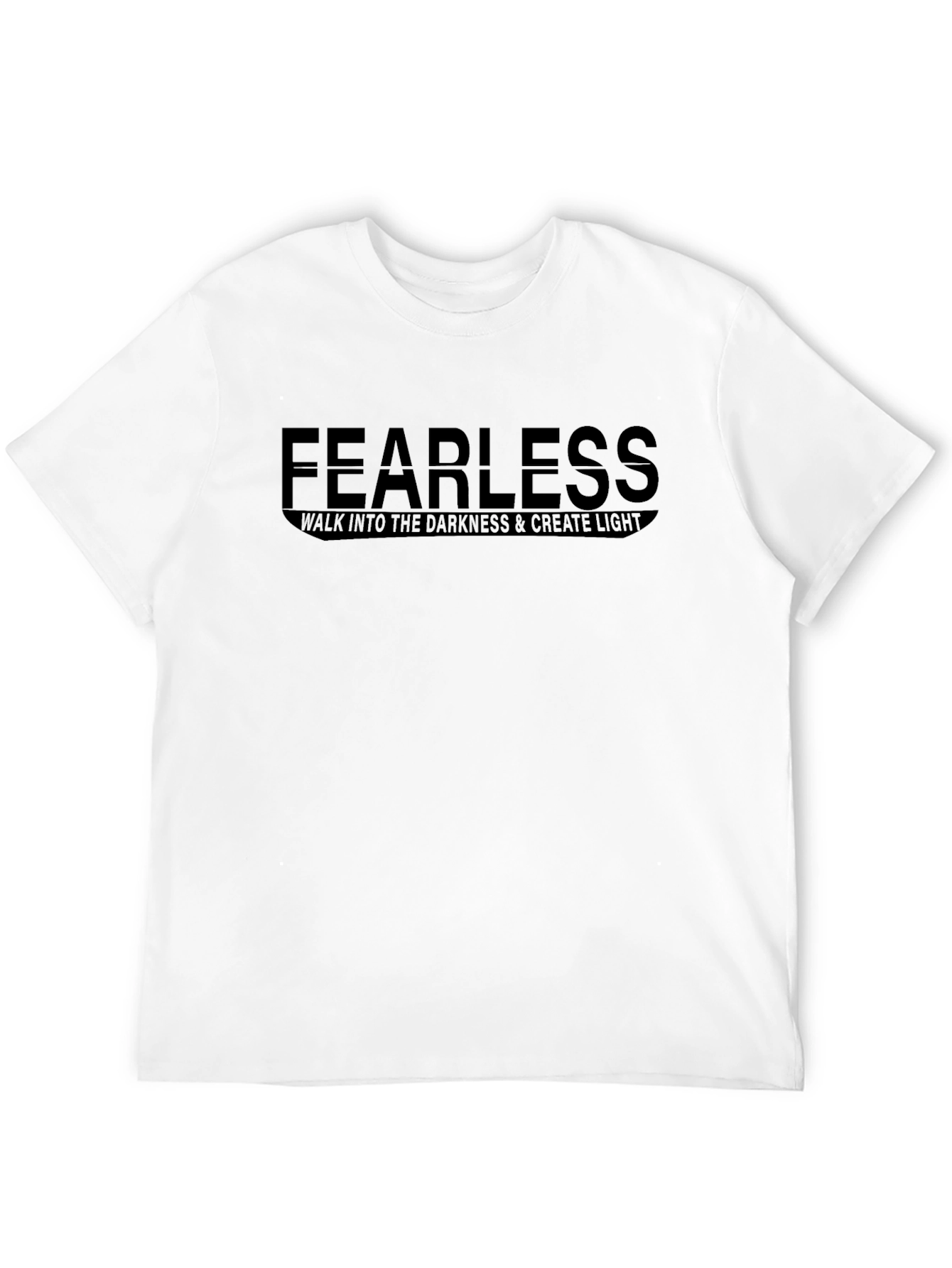 Fearless Graphic Print Black T-Shirt