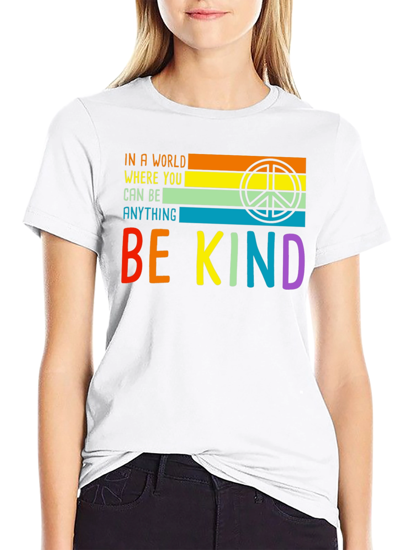 Be Kind Graphic T-Shirt - Inspirational Peace Tee