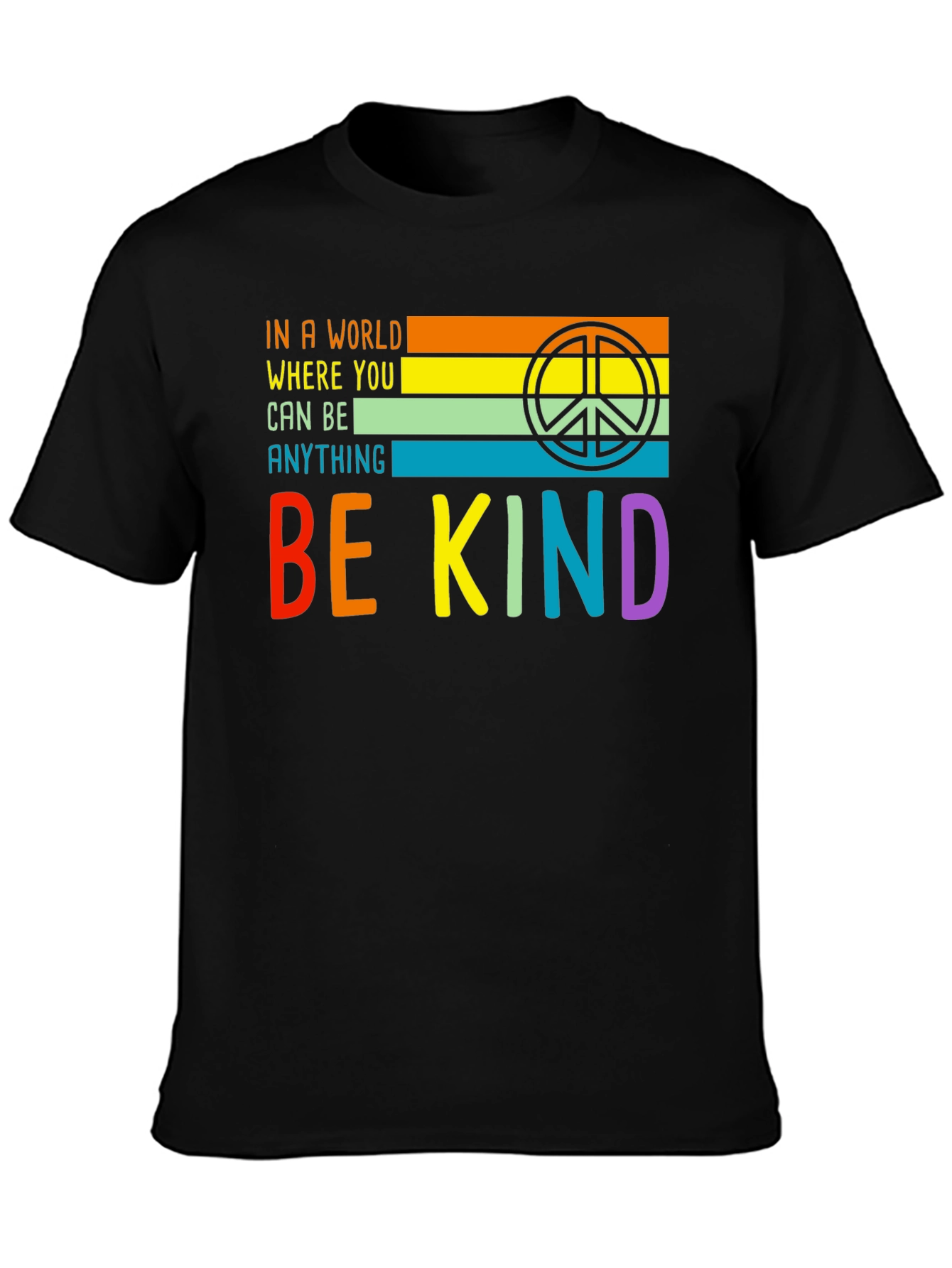 Be Kind Graphic T-Shirt - Inspirational Peace Tee