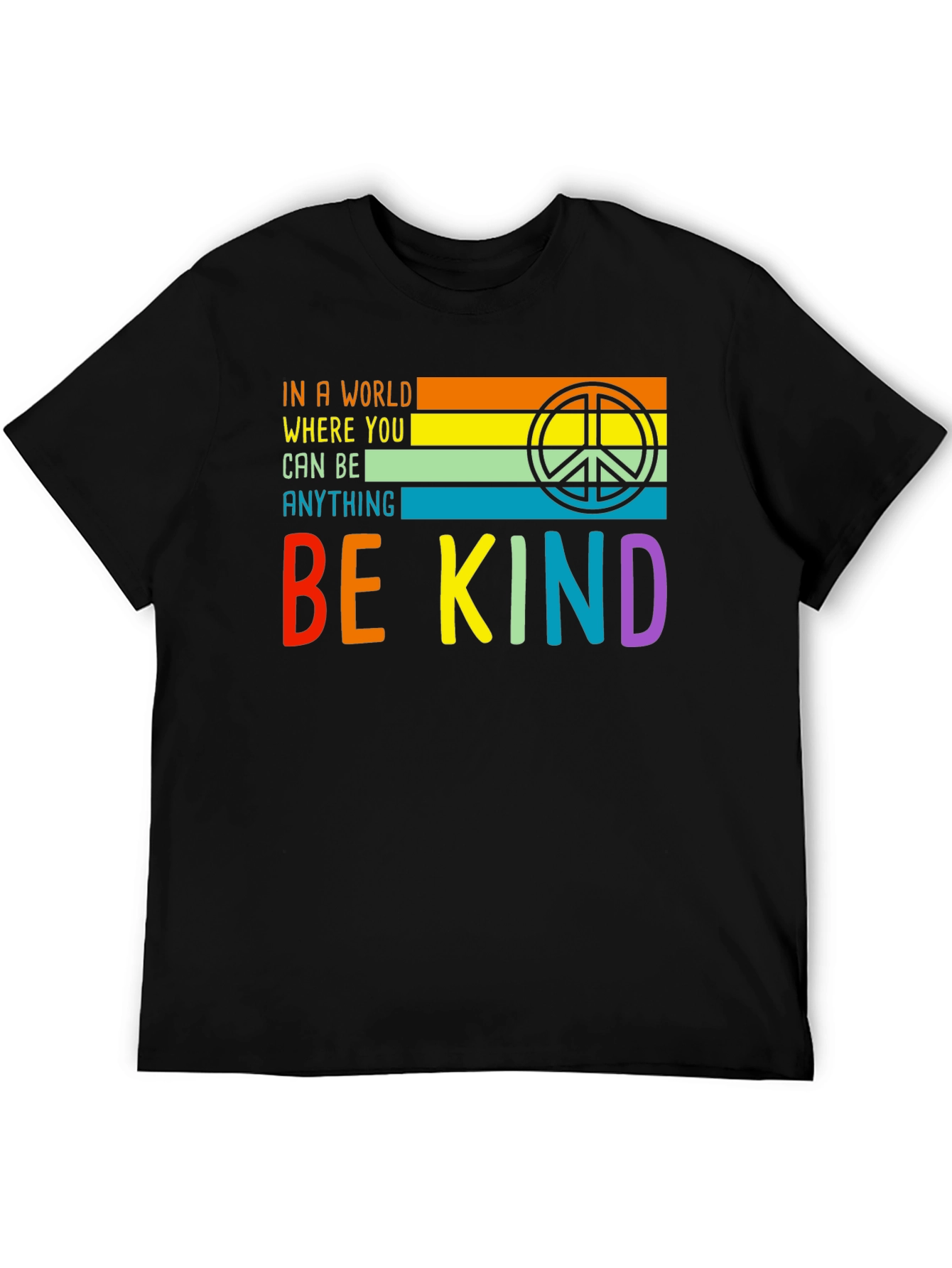 Be Kind Graphic T-Shirt - Inspirational Peace Tee