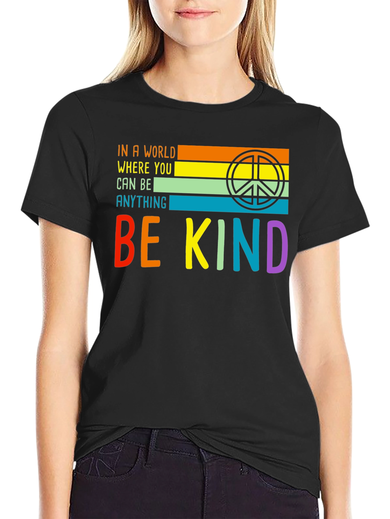 Be Kind Graphic T-Shirt - Inspirational Peace Tee