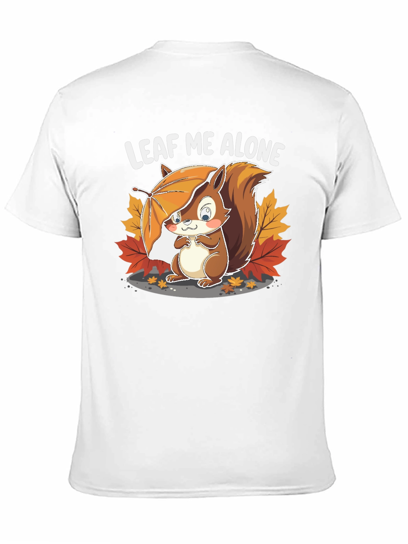 Leaf Me Alone Squirrel Graphic Tee - Unisex