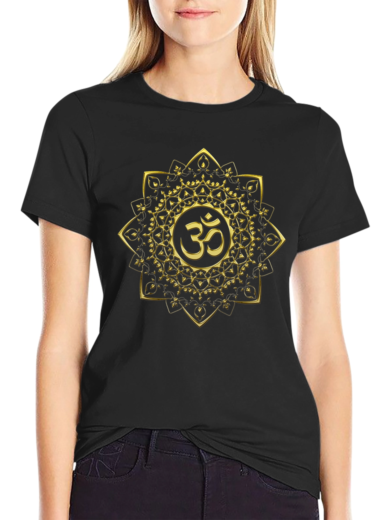 Om Mandala Black T-Shirt
