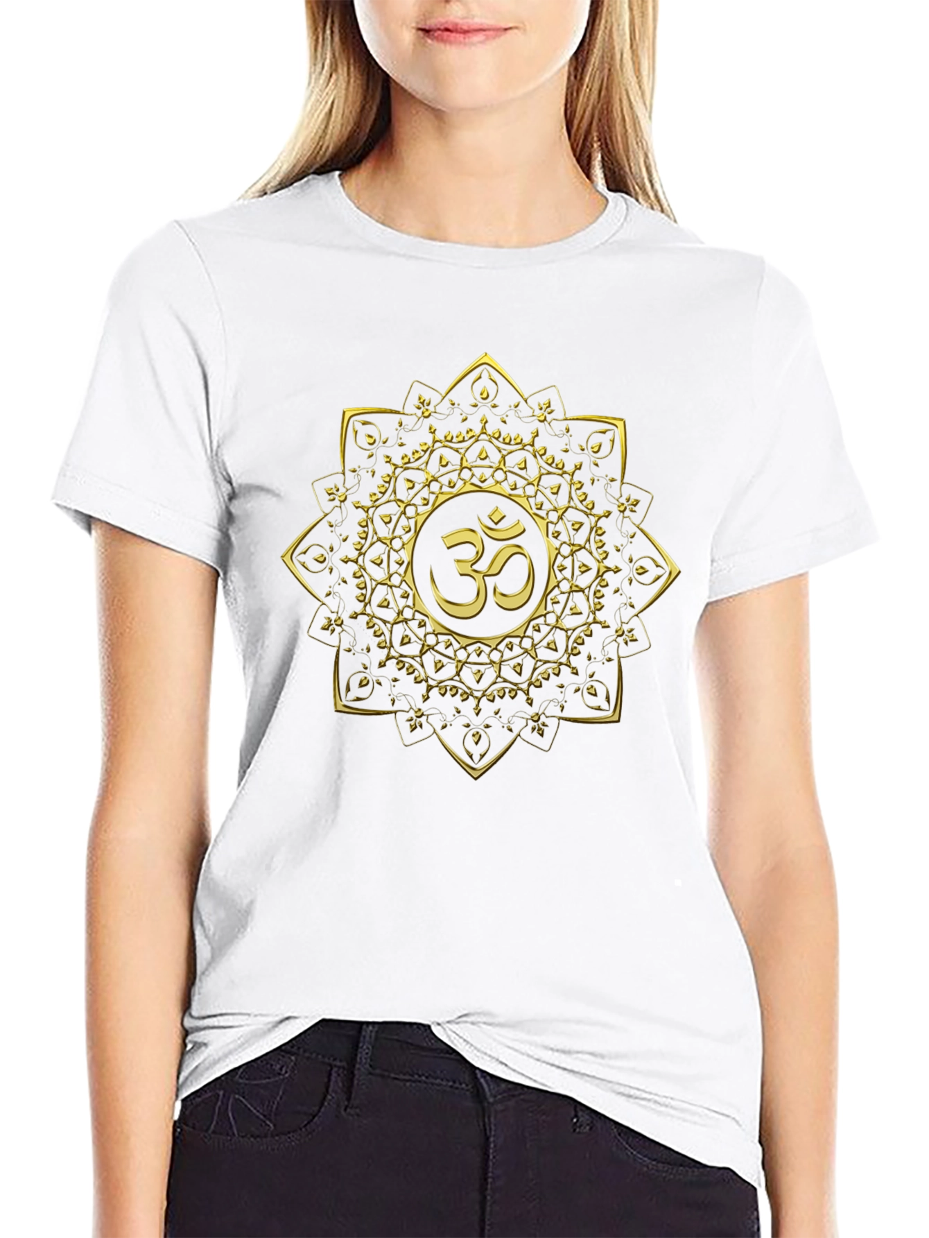 Om Mandala Black T-Shirt