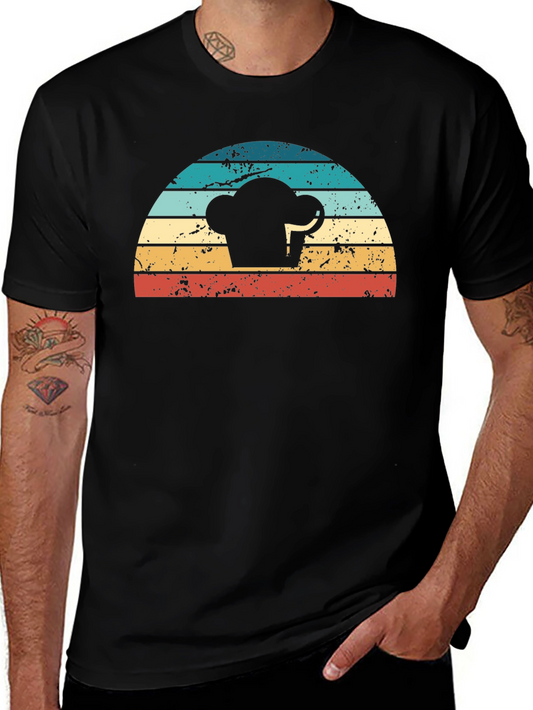 Retro Chef Hat T-Shirt - Vintage Style Cooking Tee