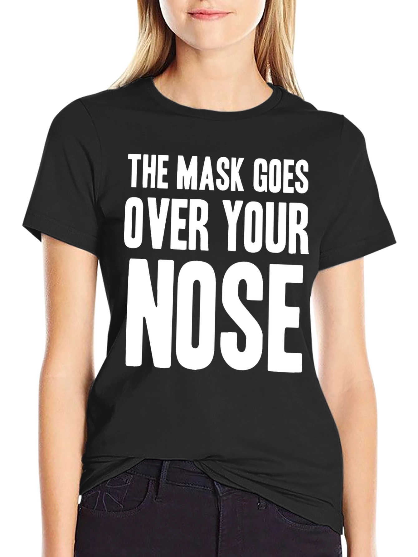 Mask Over Nose Graphic Tee
