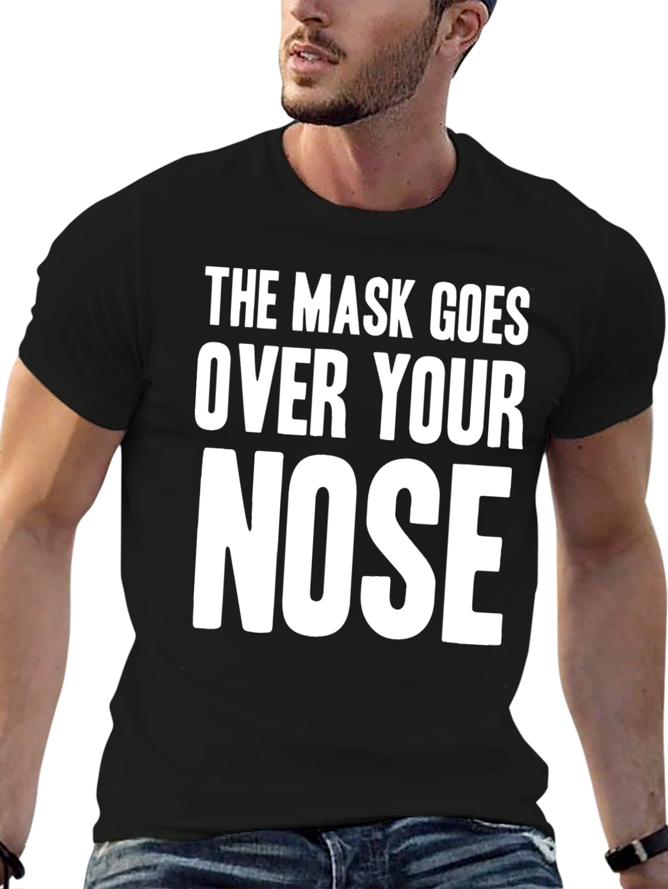 Mask Over Nose Graphic Tee