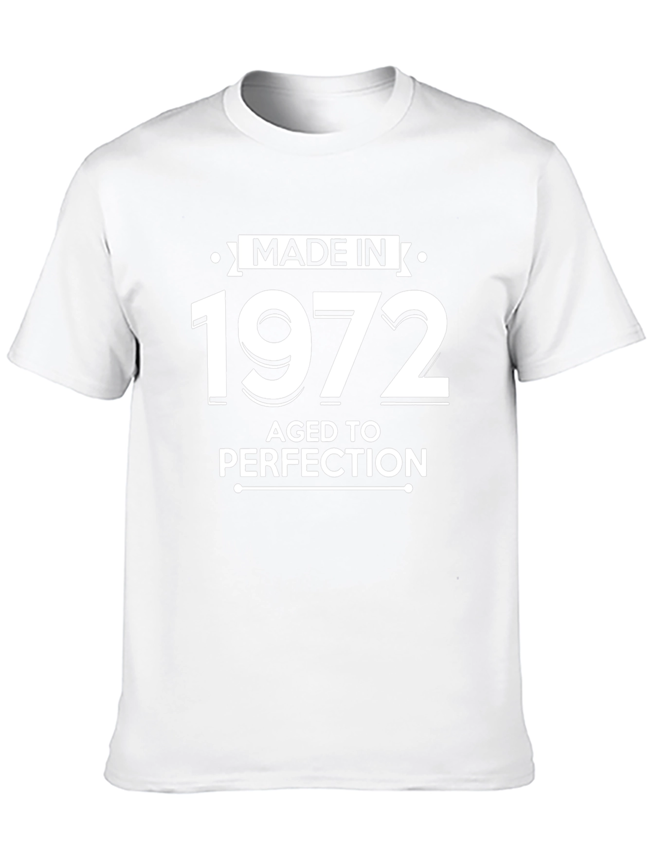 Made in 1972 Aged to Perfection Black T-Shirt