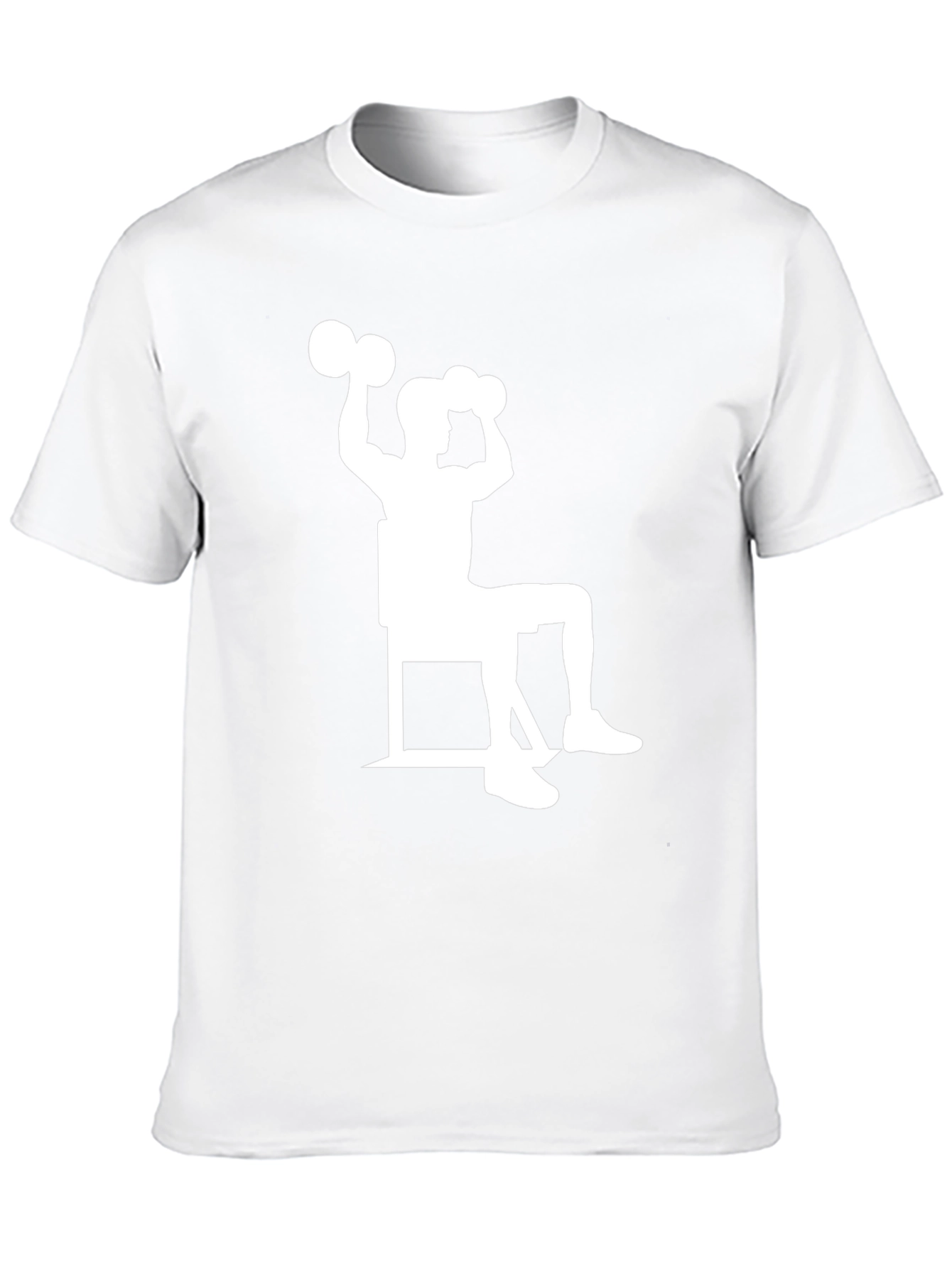 Workout Time! Black T-Shirt with Weightlifting Design