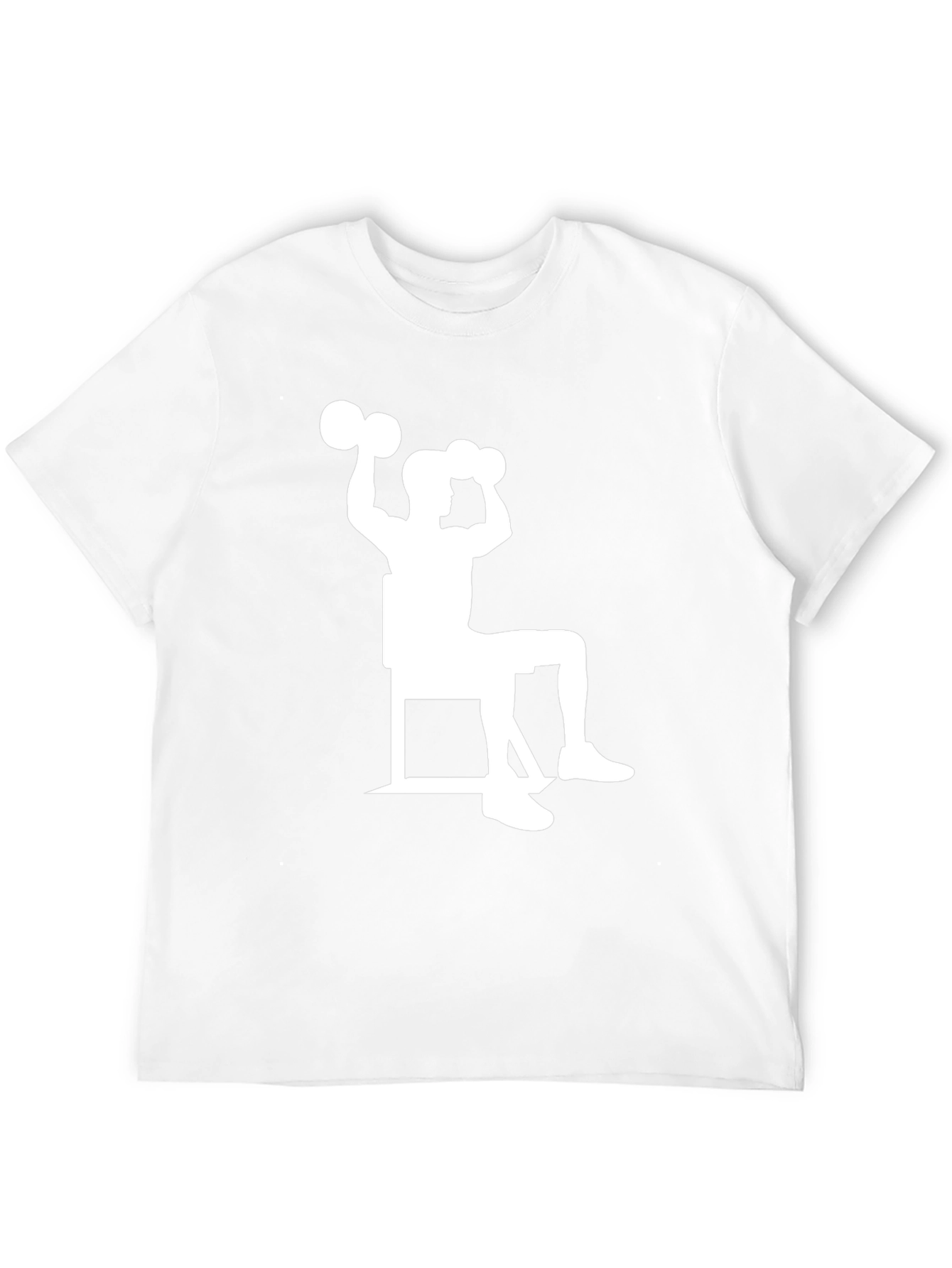 Workout Time! Black T-Shirt with Weightlifting Design