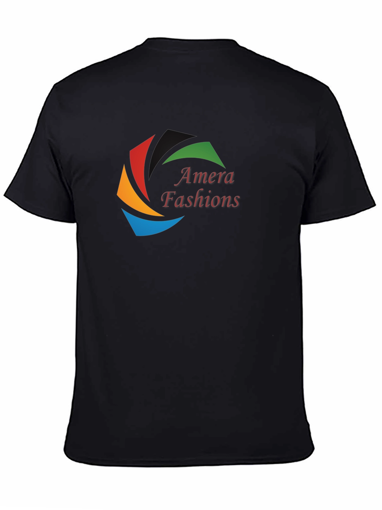 Mens Black Graphic T-Shirt - Amara Fashions