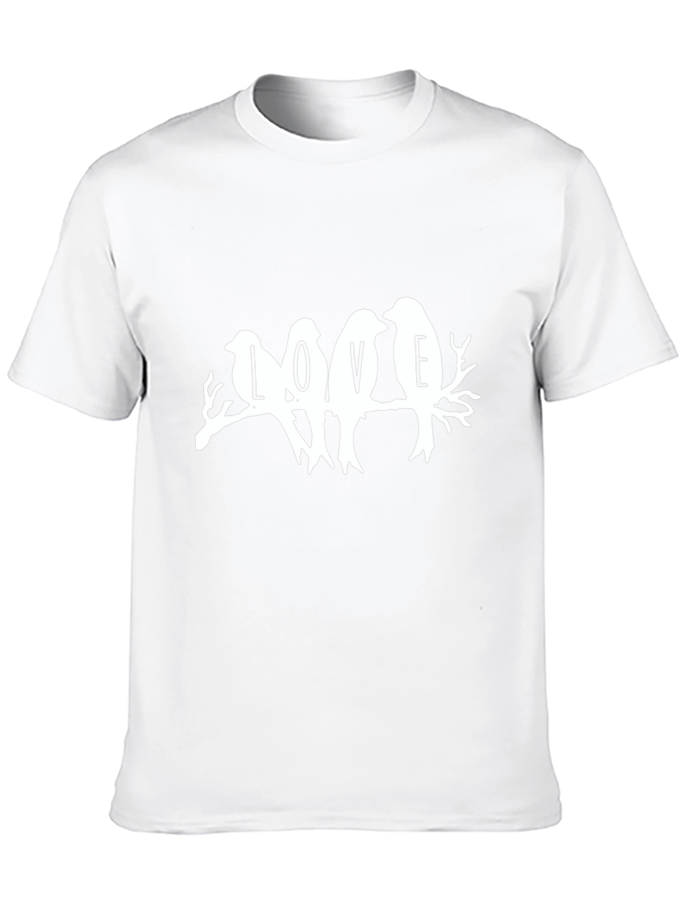 Love Birds Graphic Tee - Soft Cotton Black T-Shirt