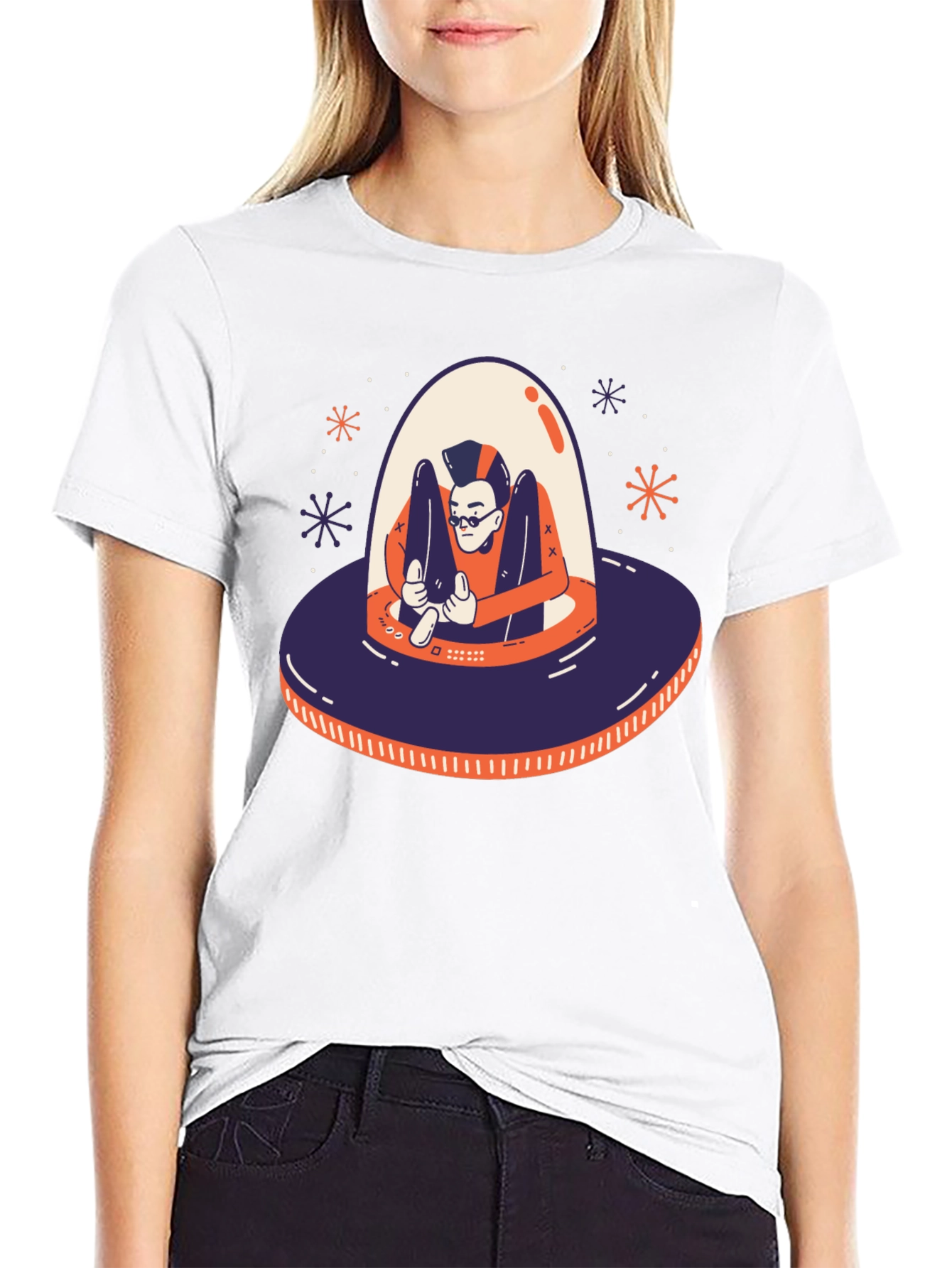 UFO Graphic Tee - Mens Black T-Shirt