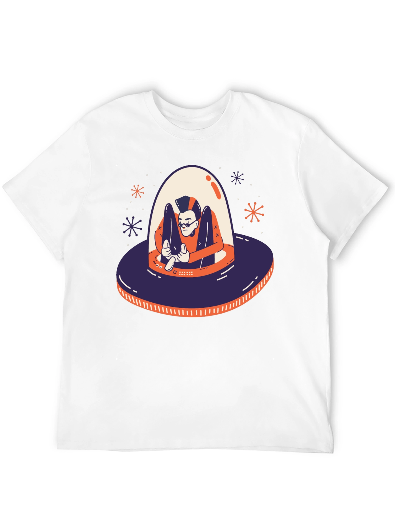 UFO Graphic Tee - Mens Black T-Shirt