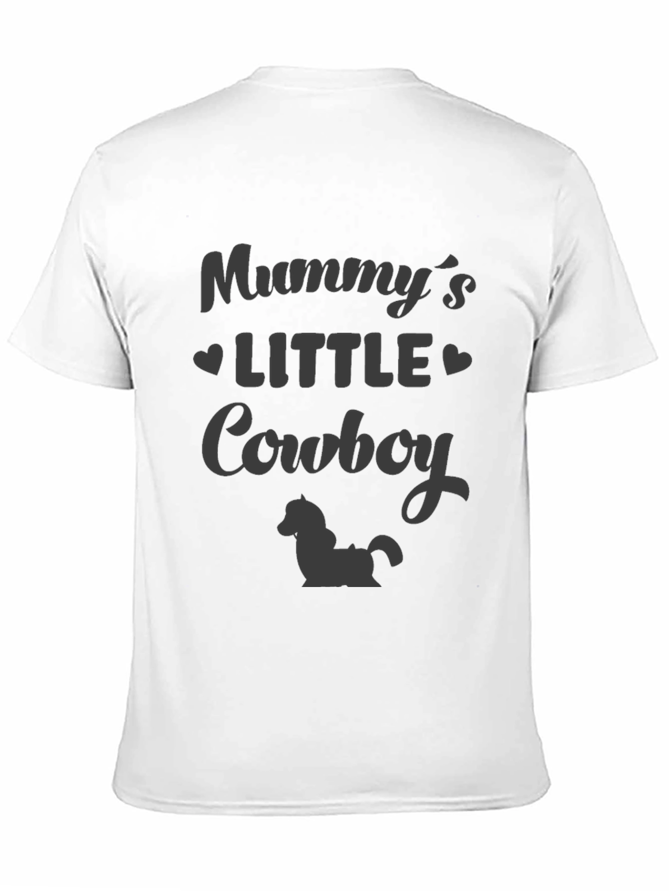 Mummys Little Cowboy Black T-Shirt