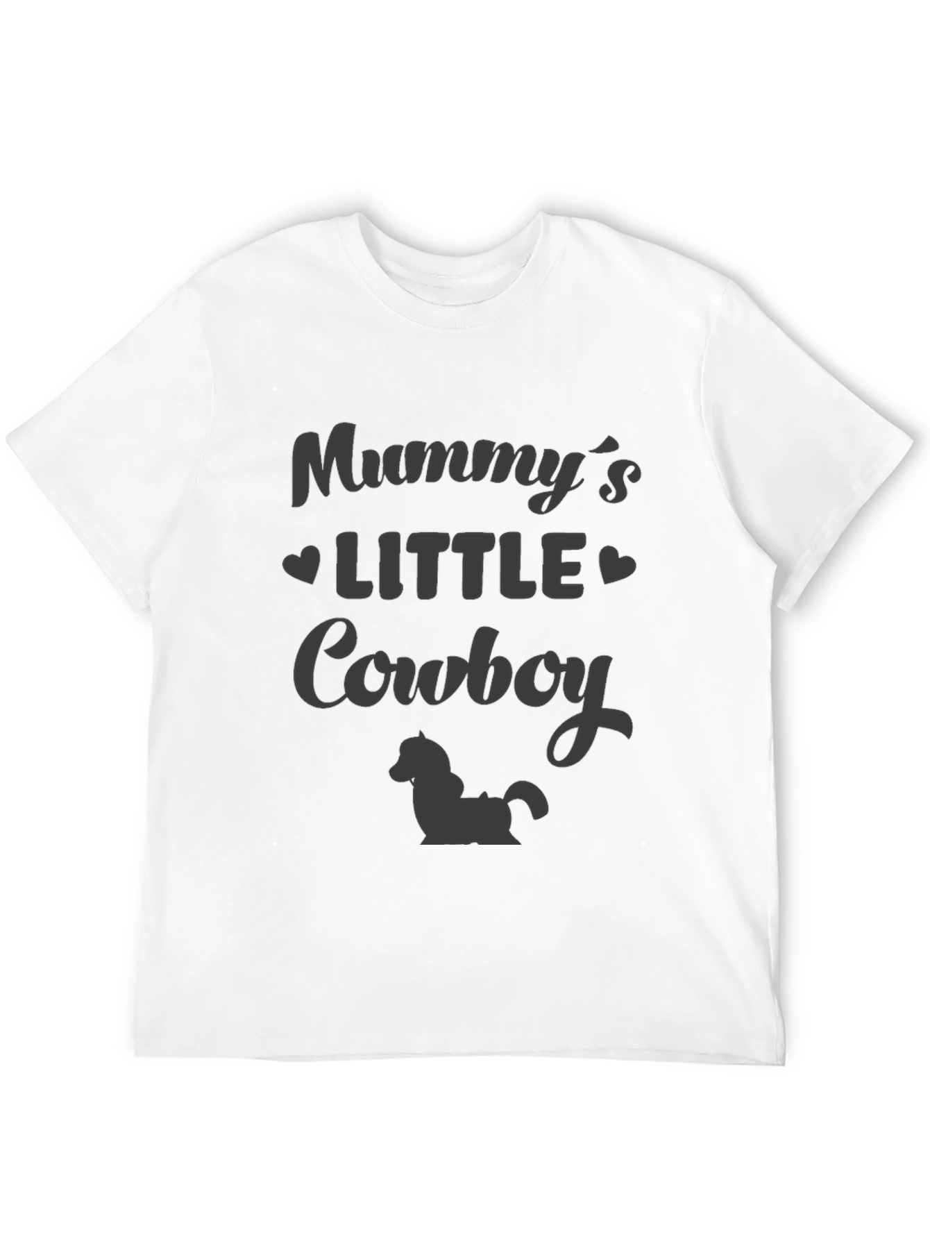Mummys Little Cowboy Black T-Shirt