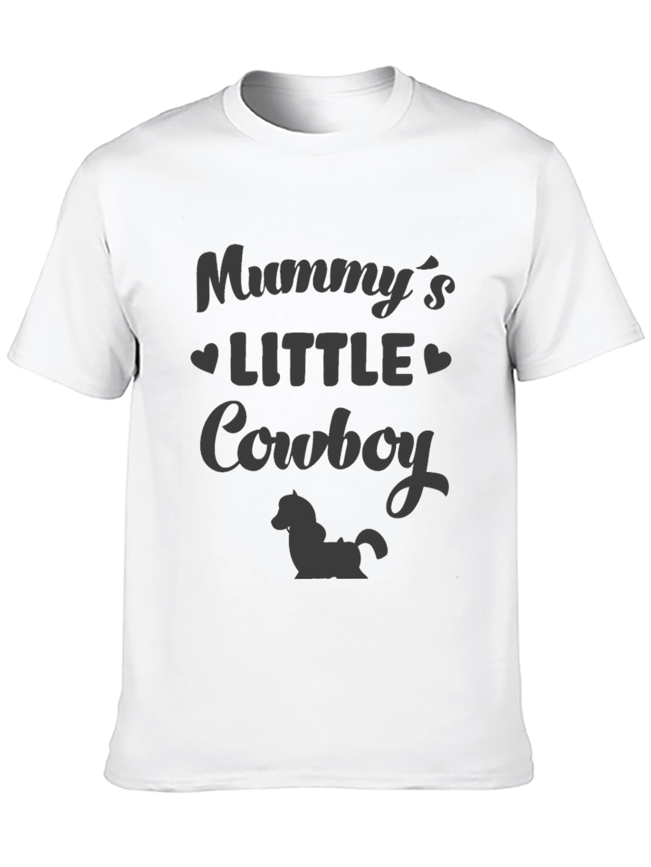 Mummys Little Cowboy Black T-Shirt